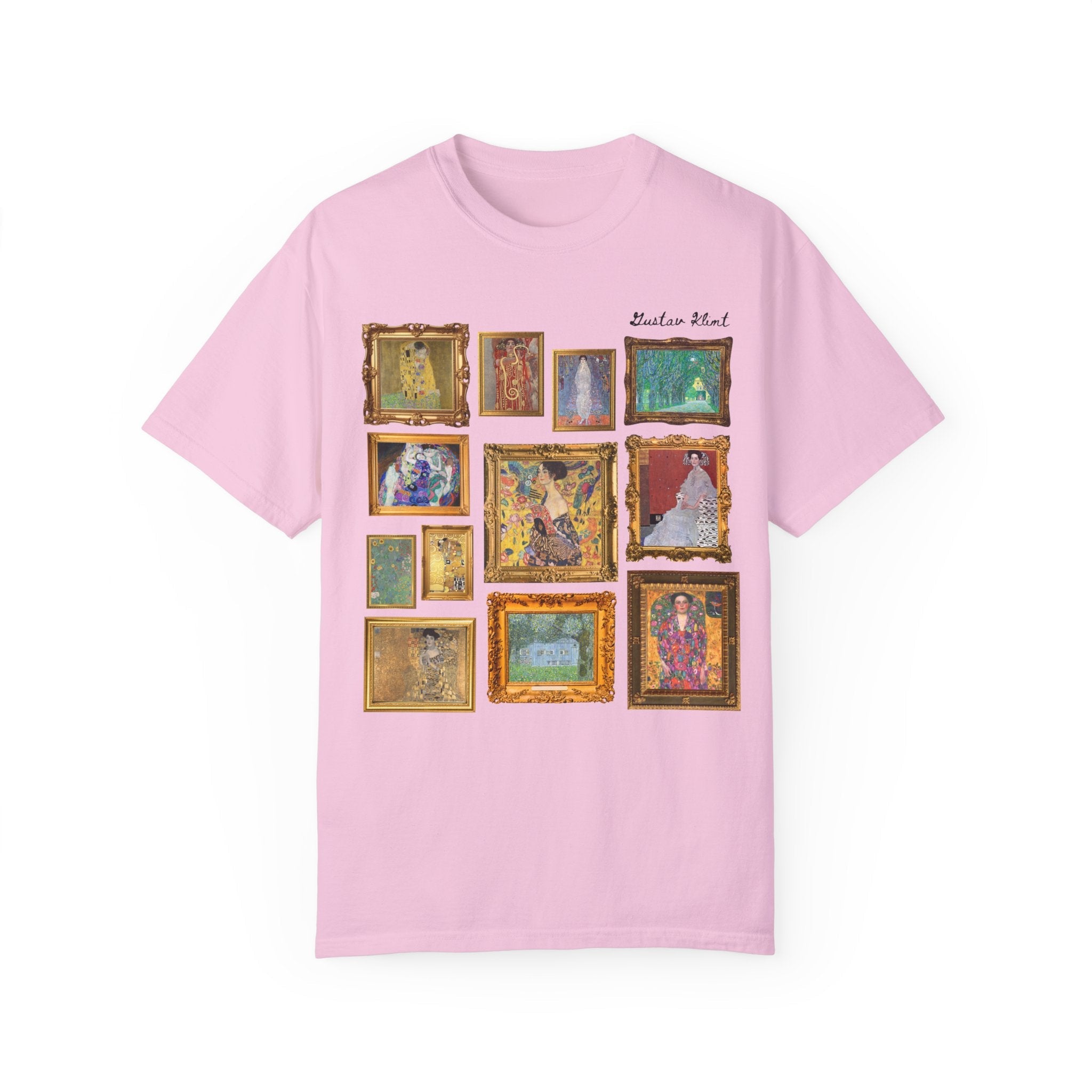 Gustav Klimt Art History Tee Shirt for Humanites Major, Art History Professor, The Kiss Painting, Symbolism Art Movement, Famous Paintings - Opal and June