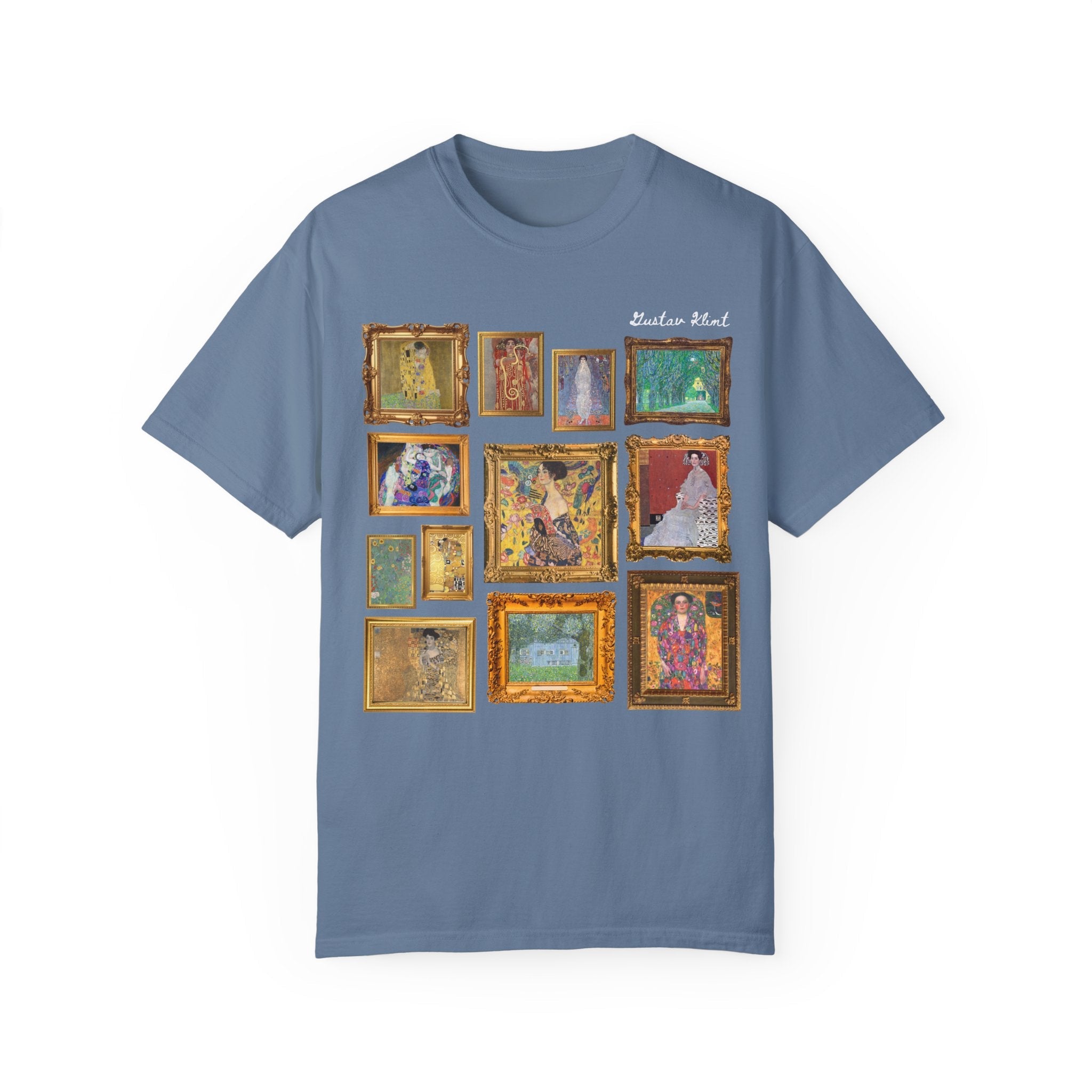 Gustav Klimt Art History Tee Shirt for Humanites Major, Art History Professor, The Kiss Painting, Symbolism Art Movement, Famous Paintings - Opal and June