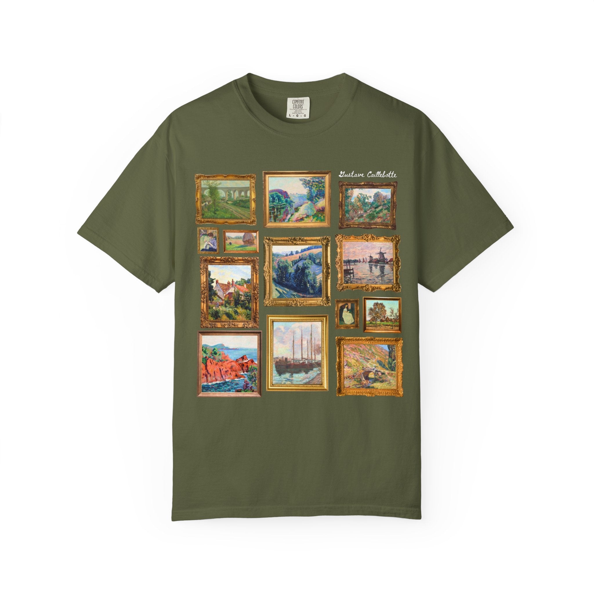 Gustave Caillebotte Art History Tee Shirt for Friend Who Loves Art, Museum Lover Gift, Impressionist and Realism 19th Century Art Movements - Opal and June