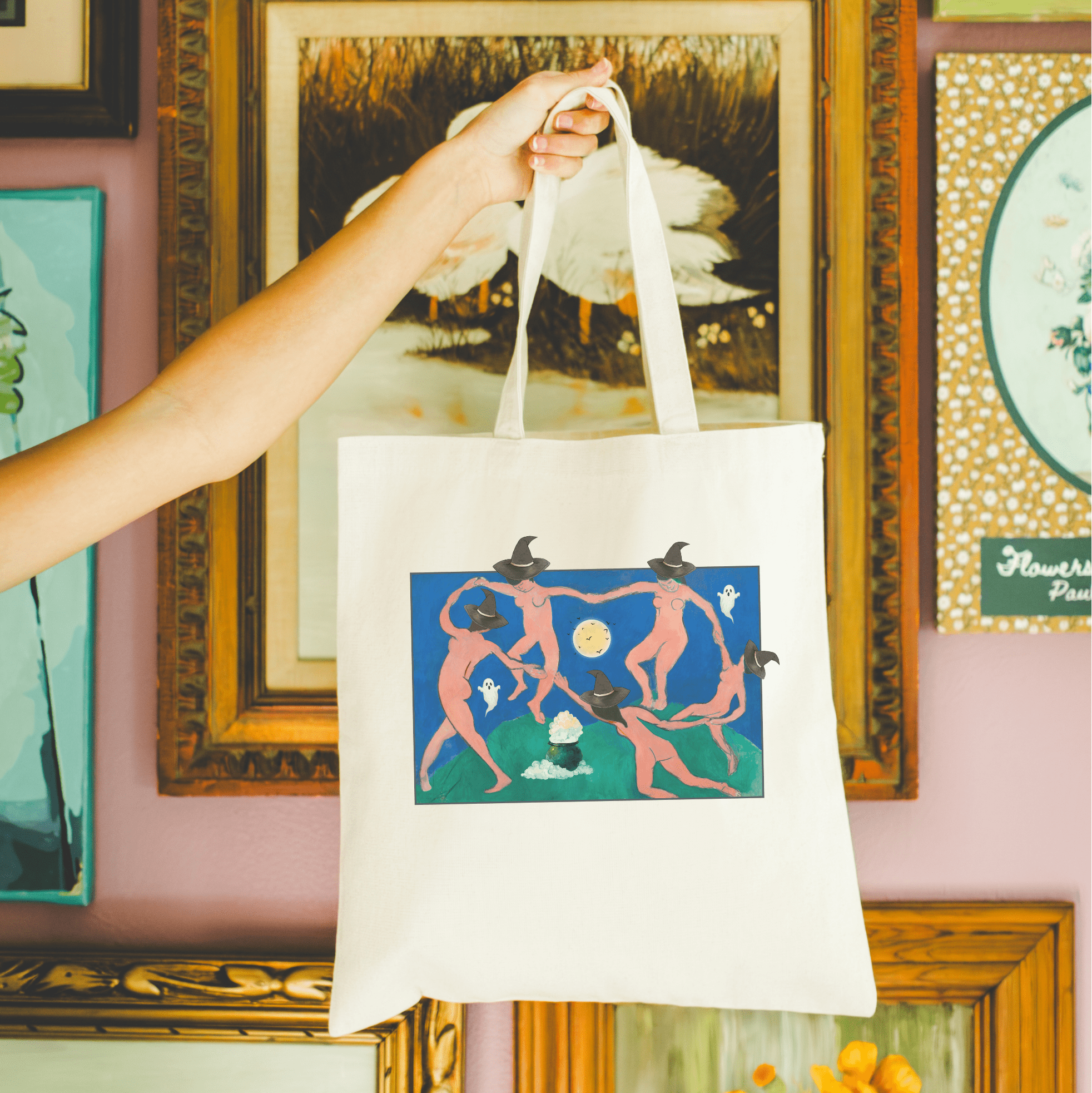Halloween Art History Buff Tote Bag: Henri Matisse - Opal and June