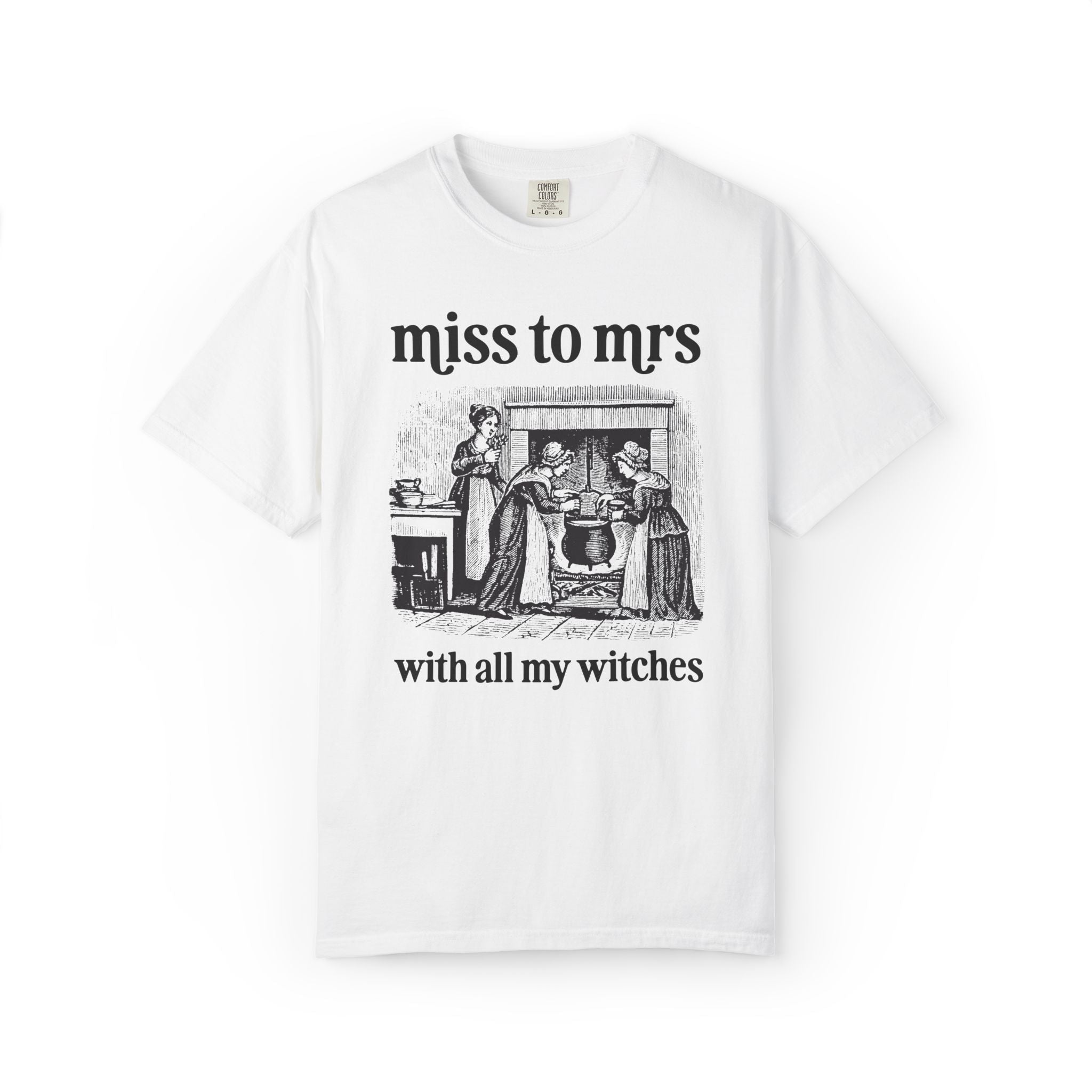Halloween Bachelorette Tee for Witchy Bride and Bridesmaids: All My Witches, Silly Goblincore Bachelorette Party or Bridal Party T-Shirt - Opal and June
