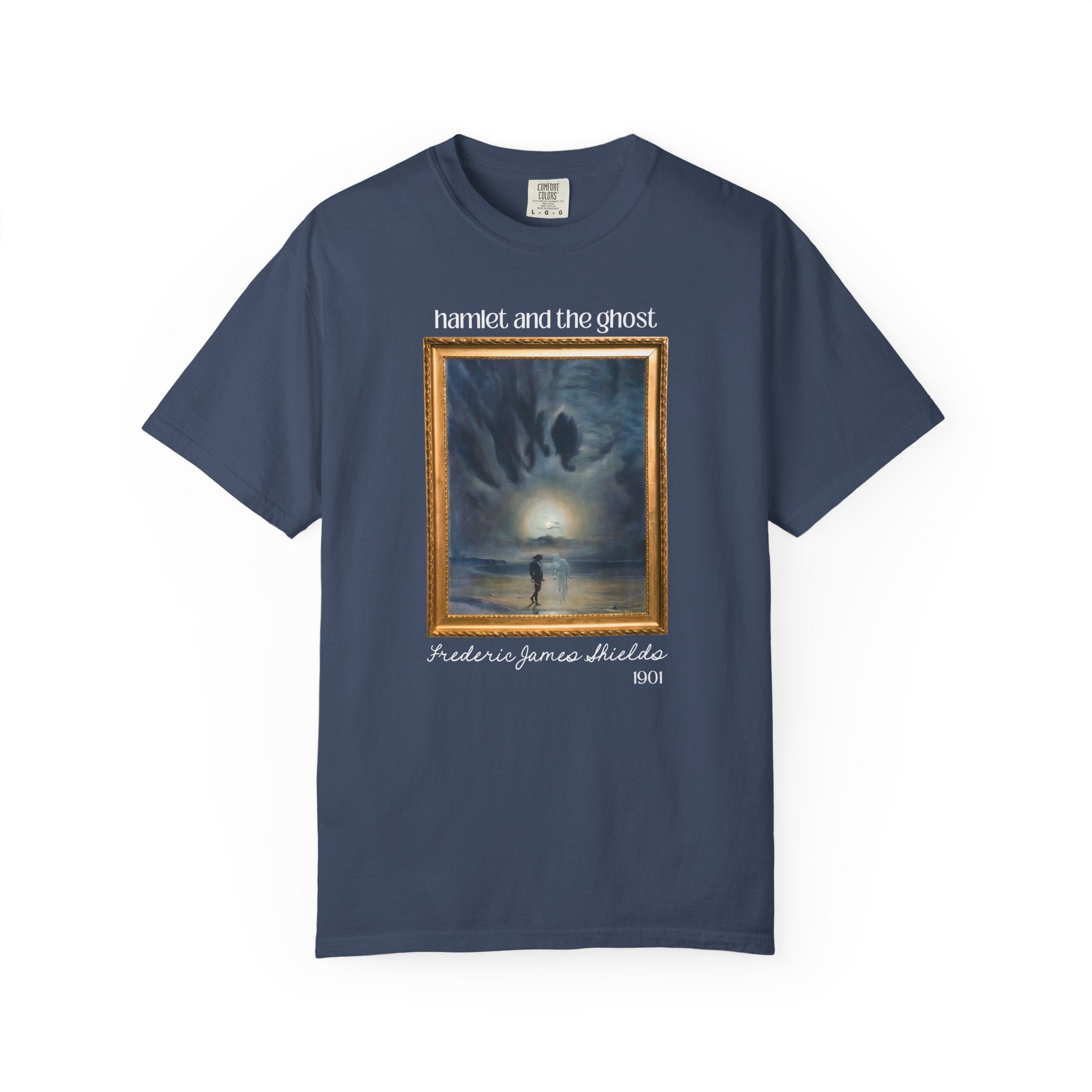 Hamlet by William Shakespeare Book Lover Halloween T-Shirt, Hamlet and the Ghost Painting, Frederick James Shields, Bookish 19th Century Art - Opal and June