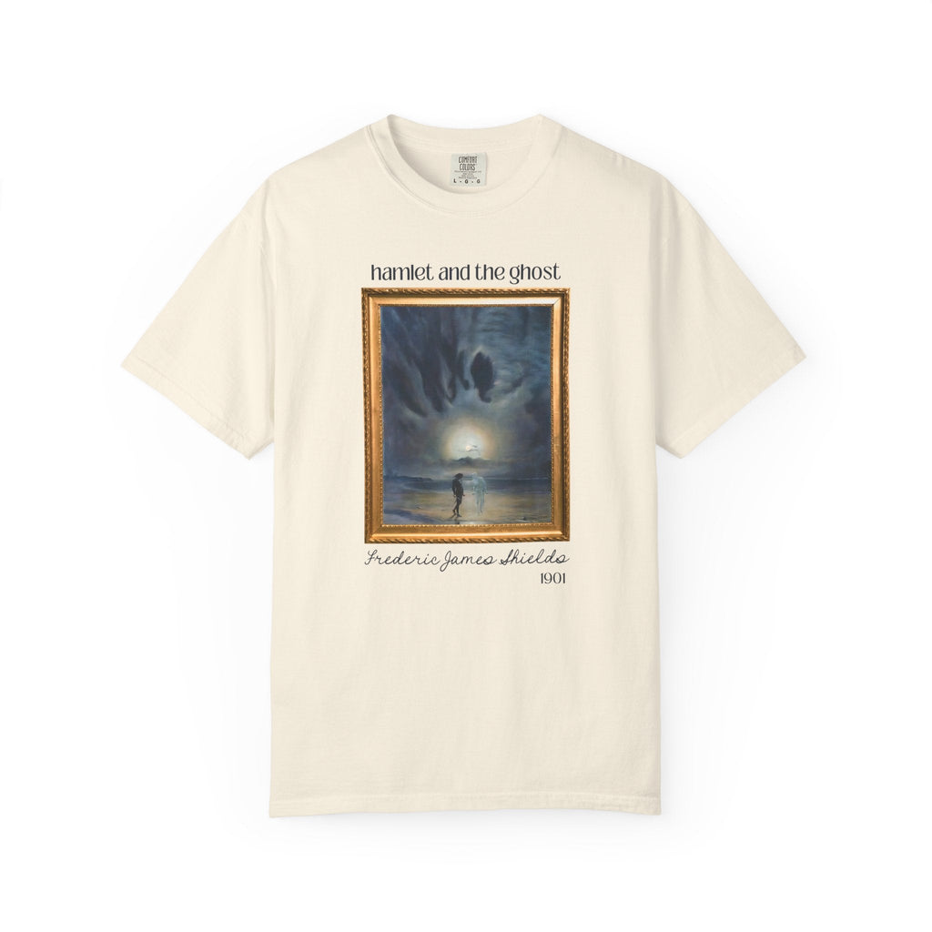 Hamlet by William Shakespeare Book Lover Halloween T-Shirt, Hamlet and the Ghost Painting, Frederick James Shields, Bookish 19th Century Art - Opal and June