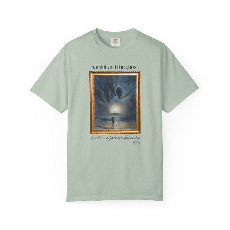 Hamlet by William Shakespeare Book Lover Halloween T-Shirt, Hamlet and the Ghost Painting, Frederick James Shields, Bookish 19th Century Art - Opal and June