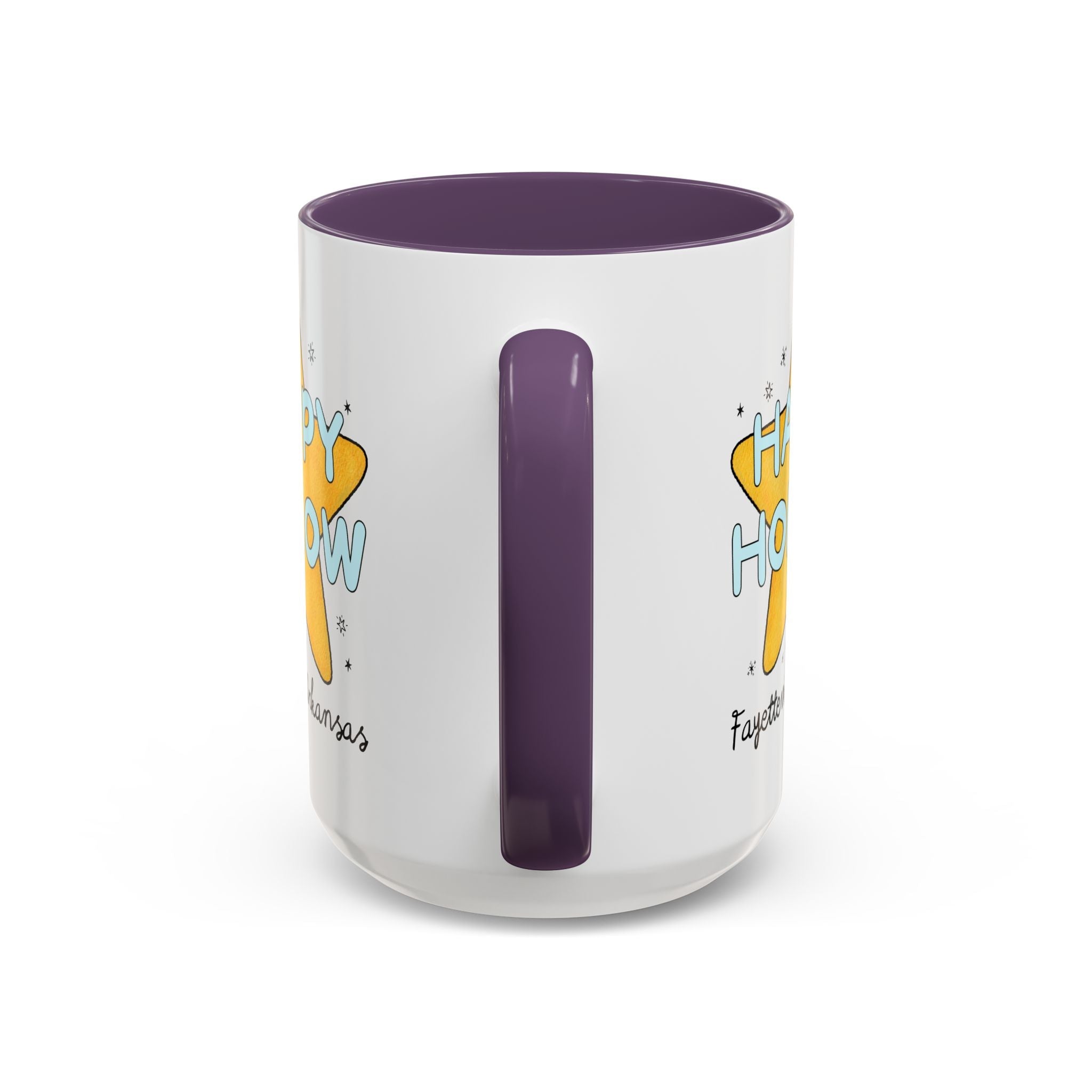 Happy Hollow Elementary 15 Oz Coffee Mug: Retro Star Design | FPS + Opal and June Coffee Mug, Fayetteville Public Schools - Opal and June