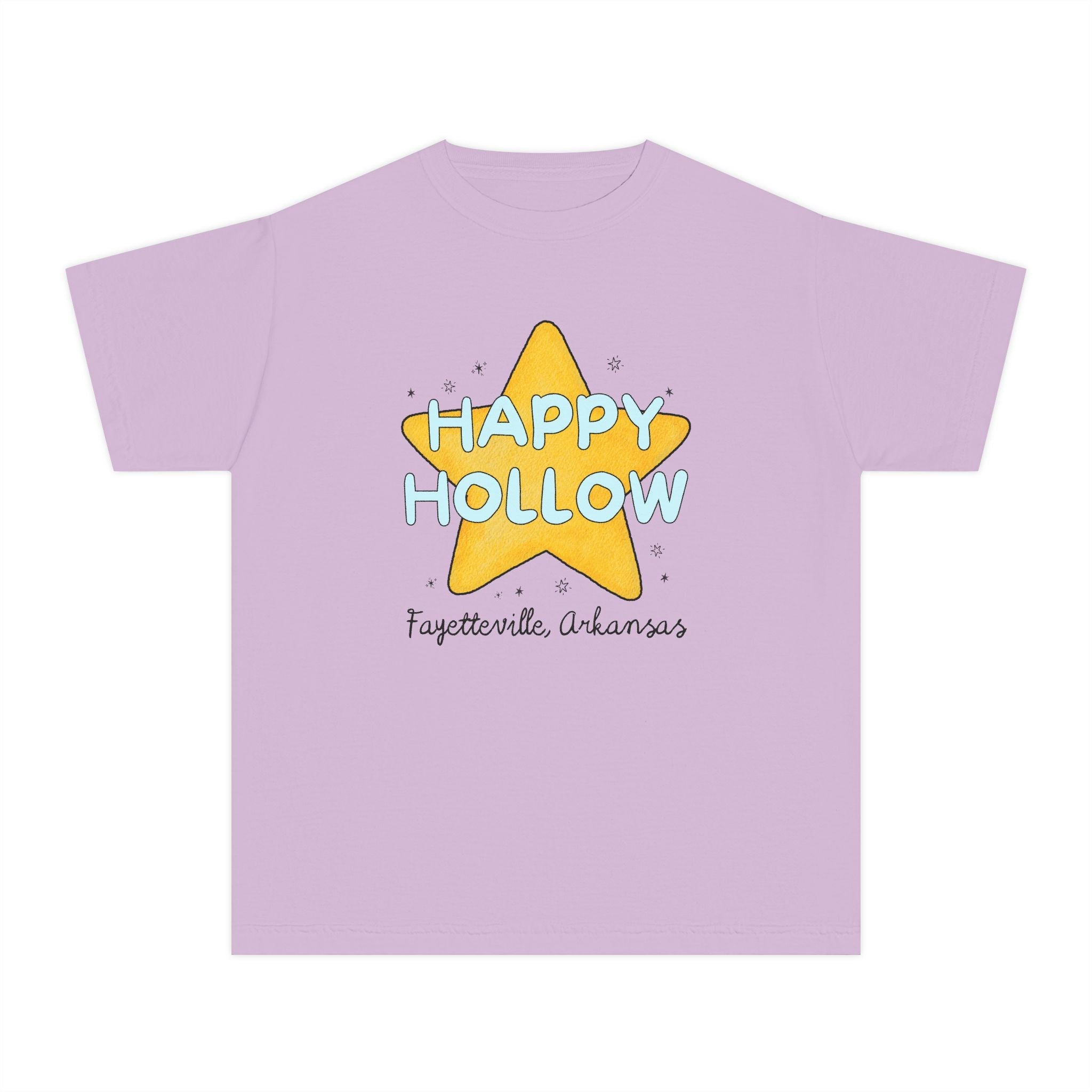 Happy Hollow Elementary Kids Tee Shirt: Retro Star Design | FPS + Opal and June Kids Tee Shirt, Fayetteville Public Schools - Opal and June
