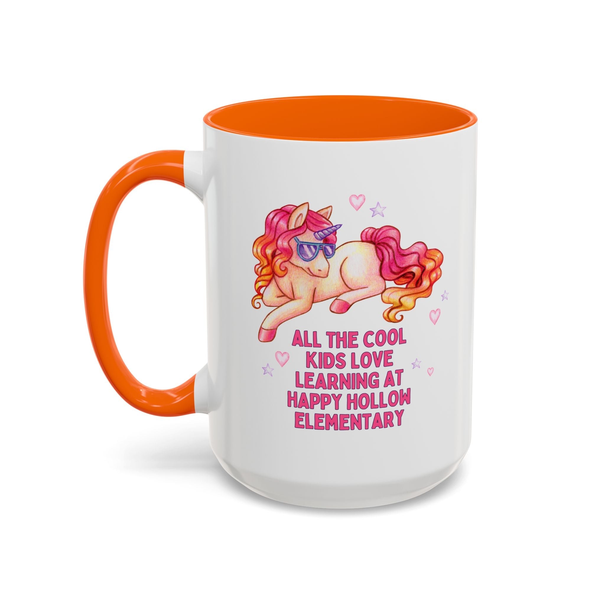 Happy Hollow Elementary School Coffee Mug: Cool Kids Unicorn | FPS + Opal and June Coffee Mug, Fayetteville Public Schools - Opal and June