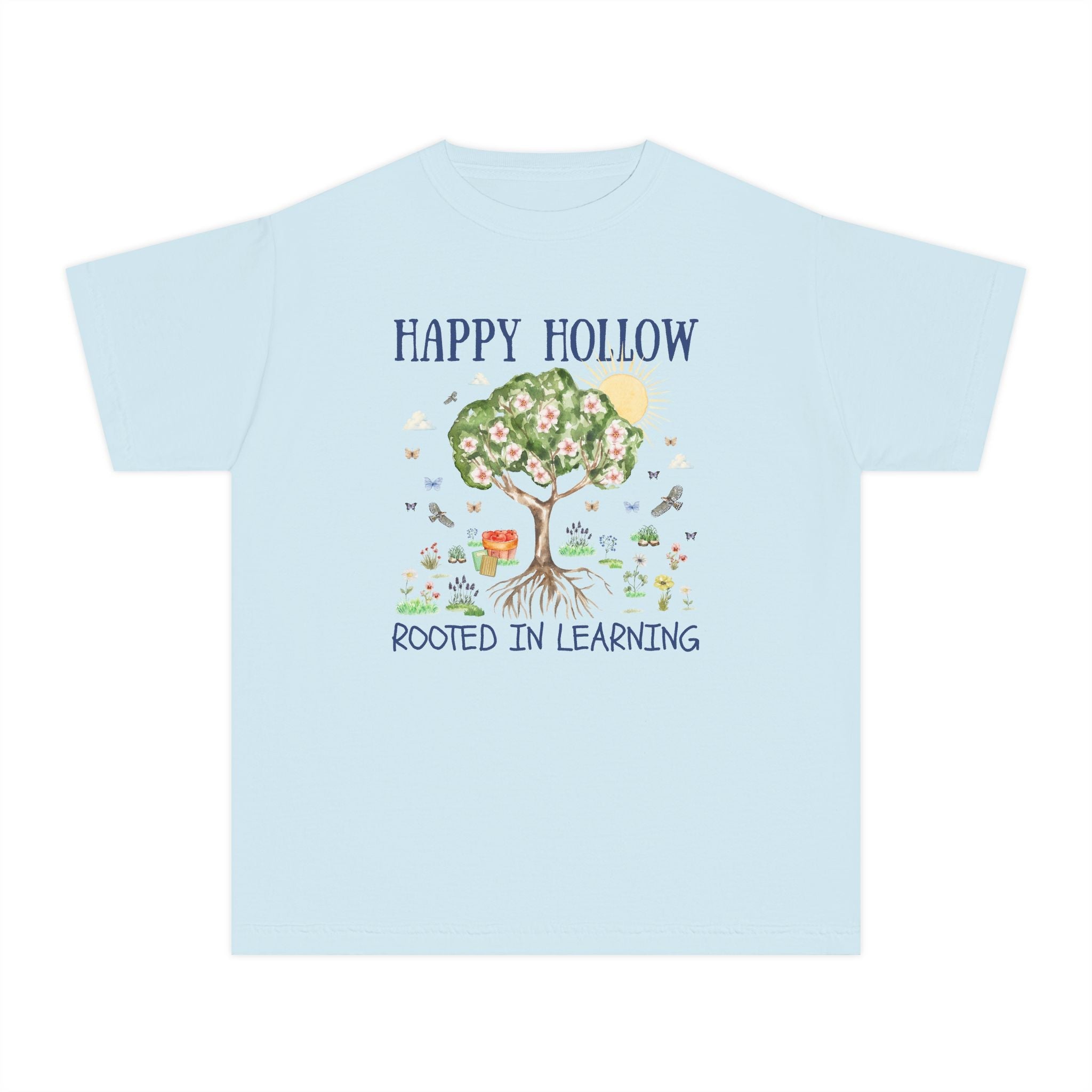 Happy Hollow Elementary School Kids Tee Shirt: Rooted in Learning - Opal and June