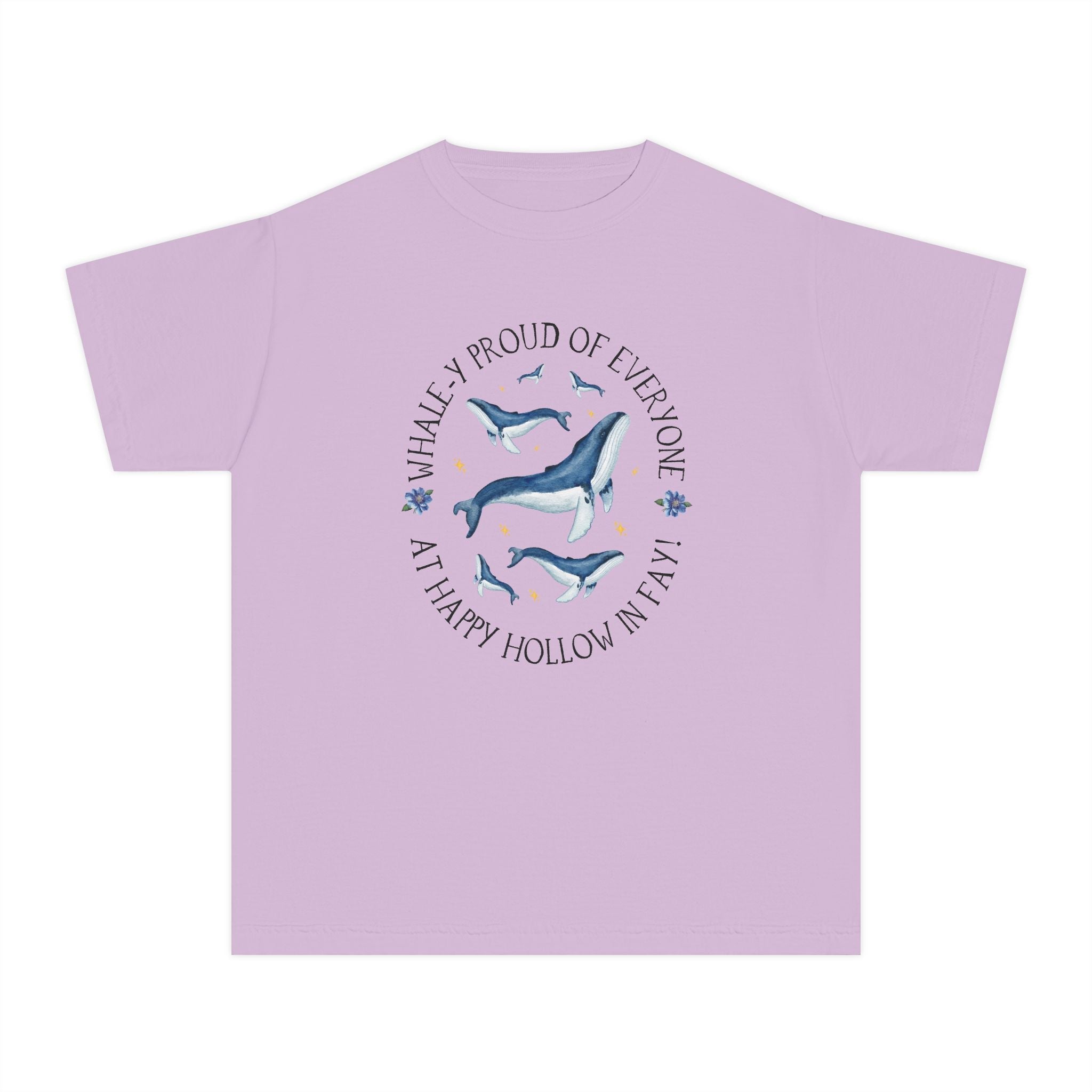 Happy Hollow Elementary School Kids Tee Shirt: Whale - y Proud | FPS + Opal and June Kids Tee Shirt, Fayetteville Public Schools - Opal and June