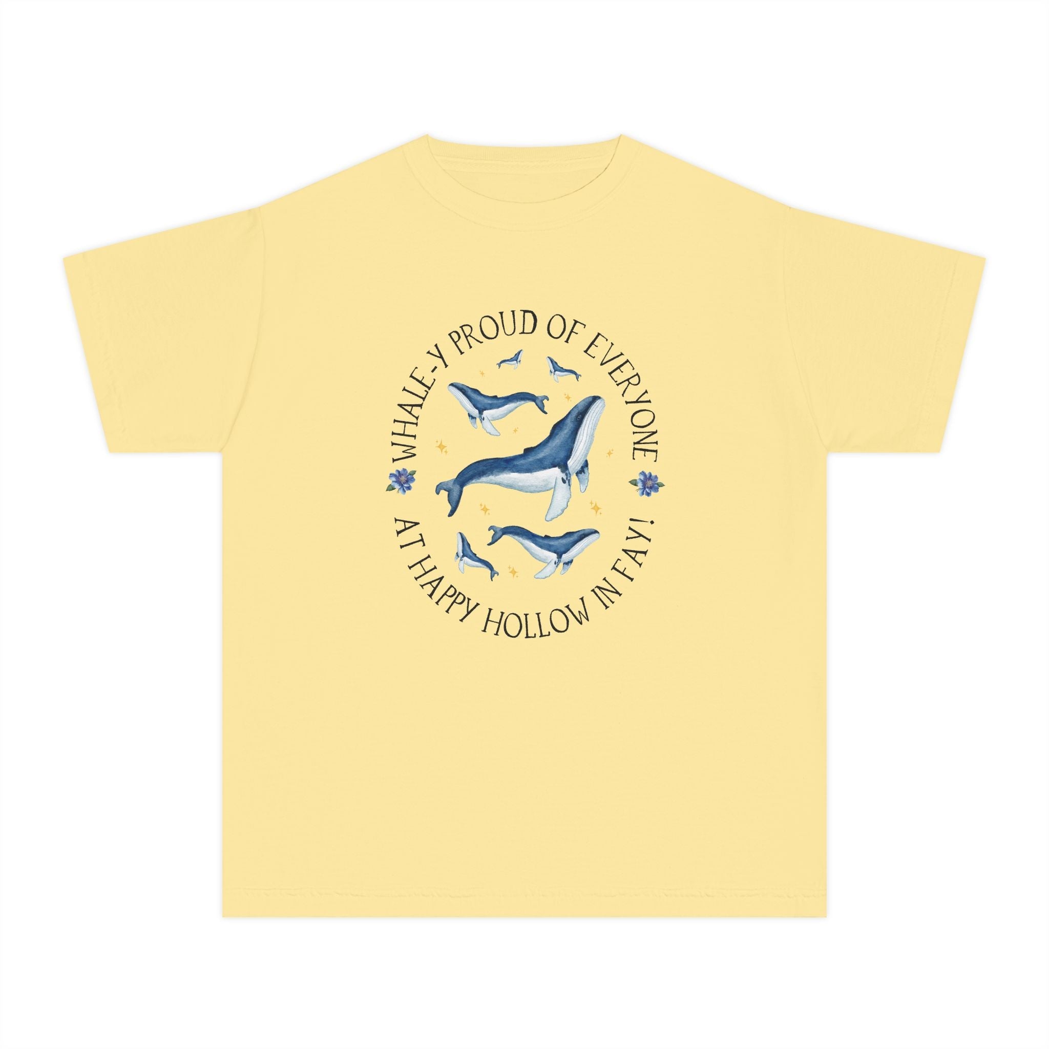 Happy Hollow Elementary School Kids Tee Shirt: Whale - y Proud | FPS + Opal and June Kids Tee Shirt, Fayetteville Public Schools - Opal and June