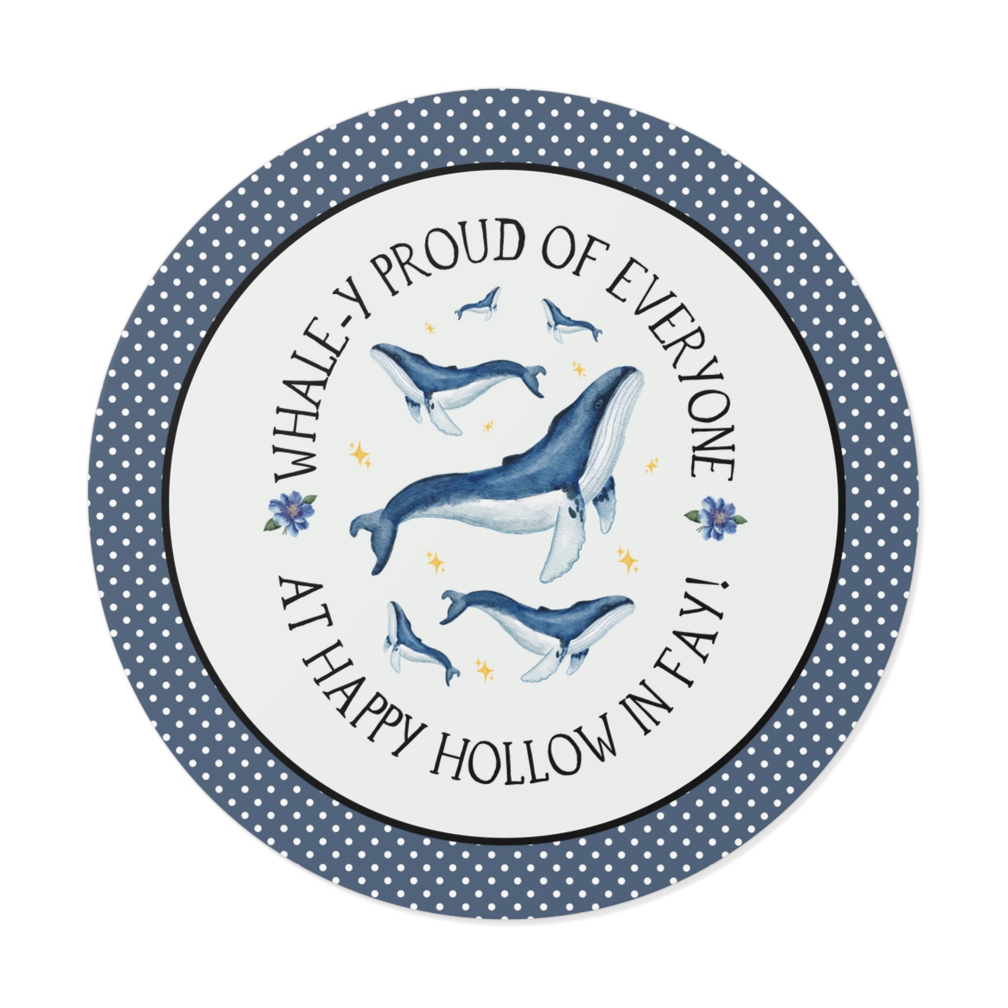 Happy Hollow Elementary School Sticker: Whale - y Proud | FPS + Opal and June Sticker, Fayetteville Public Schools - Opal and June