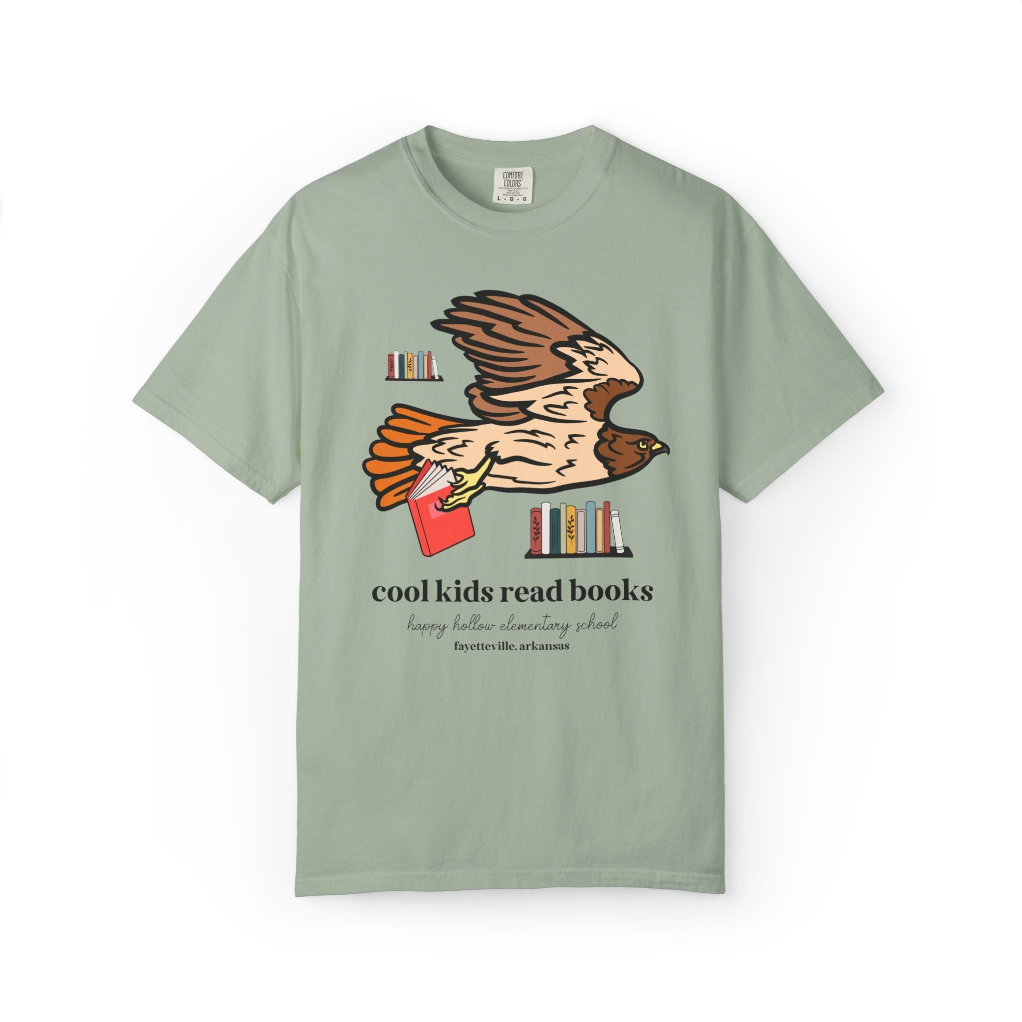 Happy Hollow Elementary School Tee Shirt: Cool Kids Read Books | FPS + Opal and June Tee Shirt, Fayetteville Public Schools - Opal and June