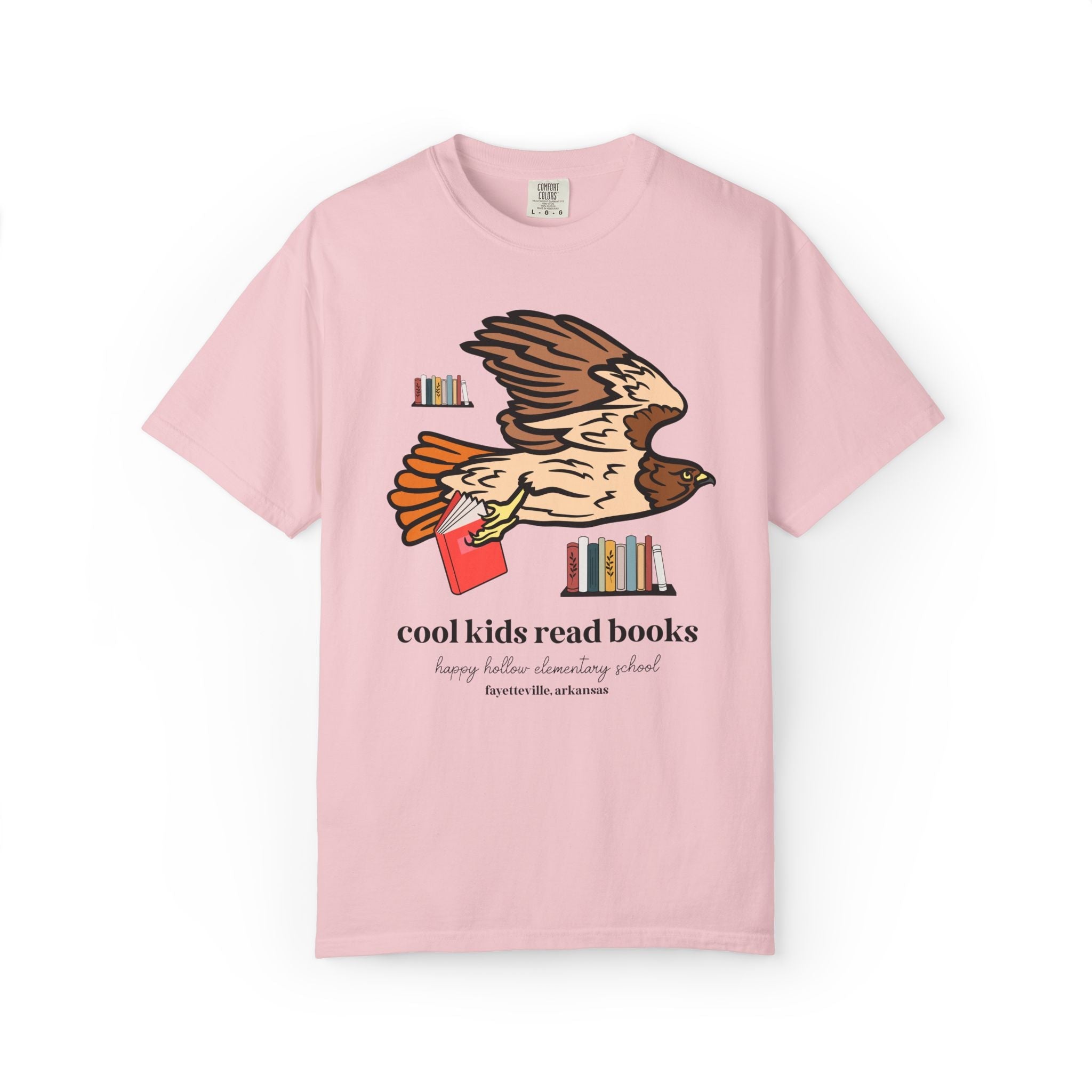 Happy Hollow Elementary School Tee Shirt: Cool Kids Read Books | FPS + Opal and June Tee Shirt, Fayetteville Public Schools - Opal and June