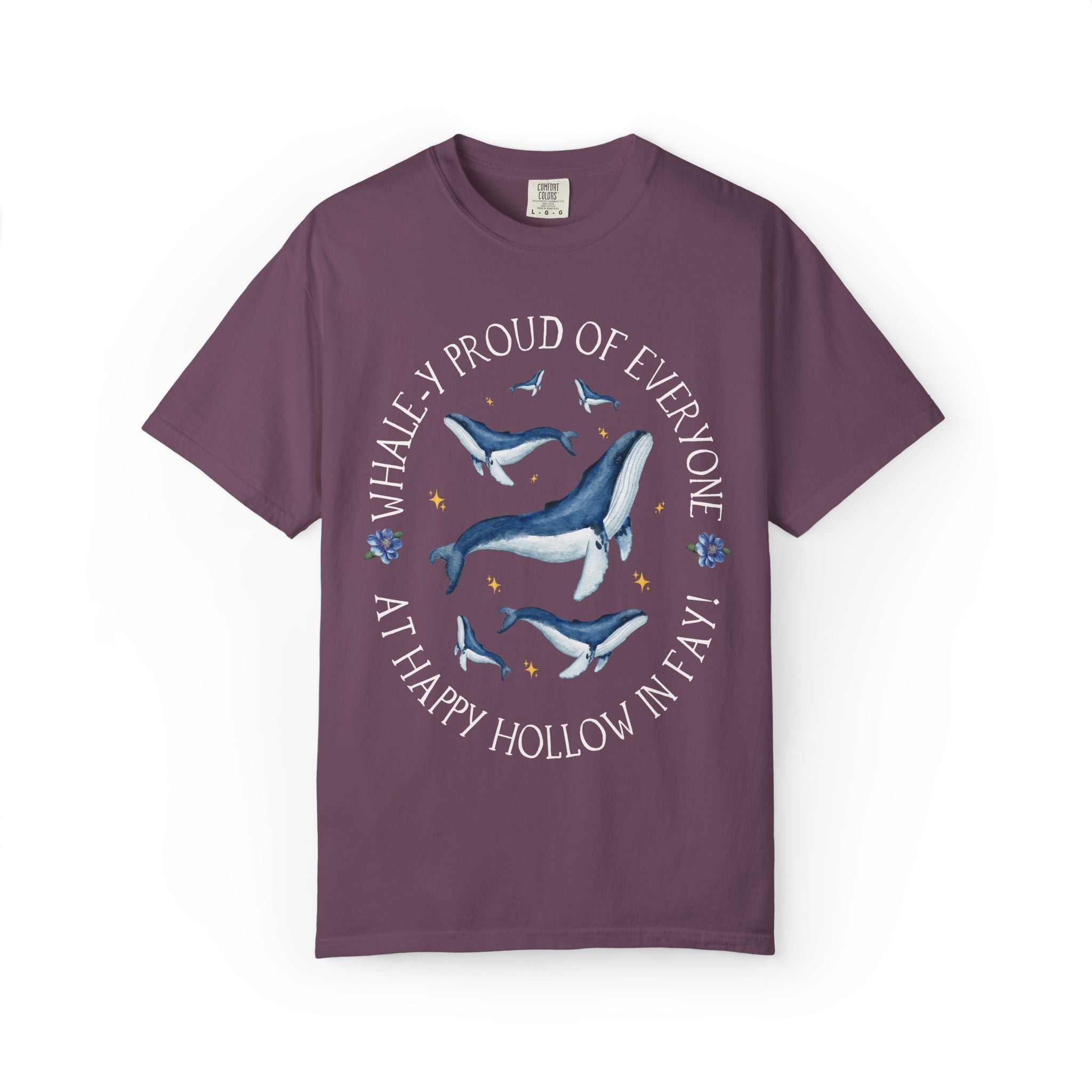 Happy Hollow Elementary School Tee Shirt: Whale - y Proud | FPS + Opal and June Tee Shirt, Fayetteville Public Schools - Opal and June