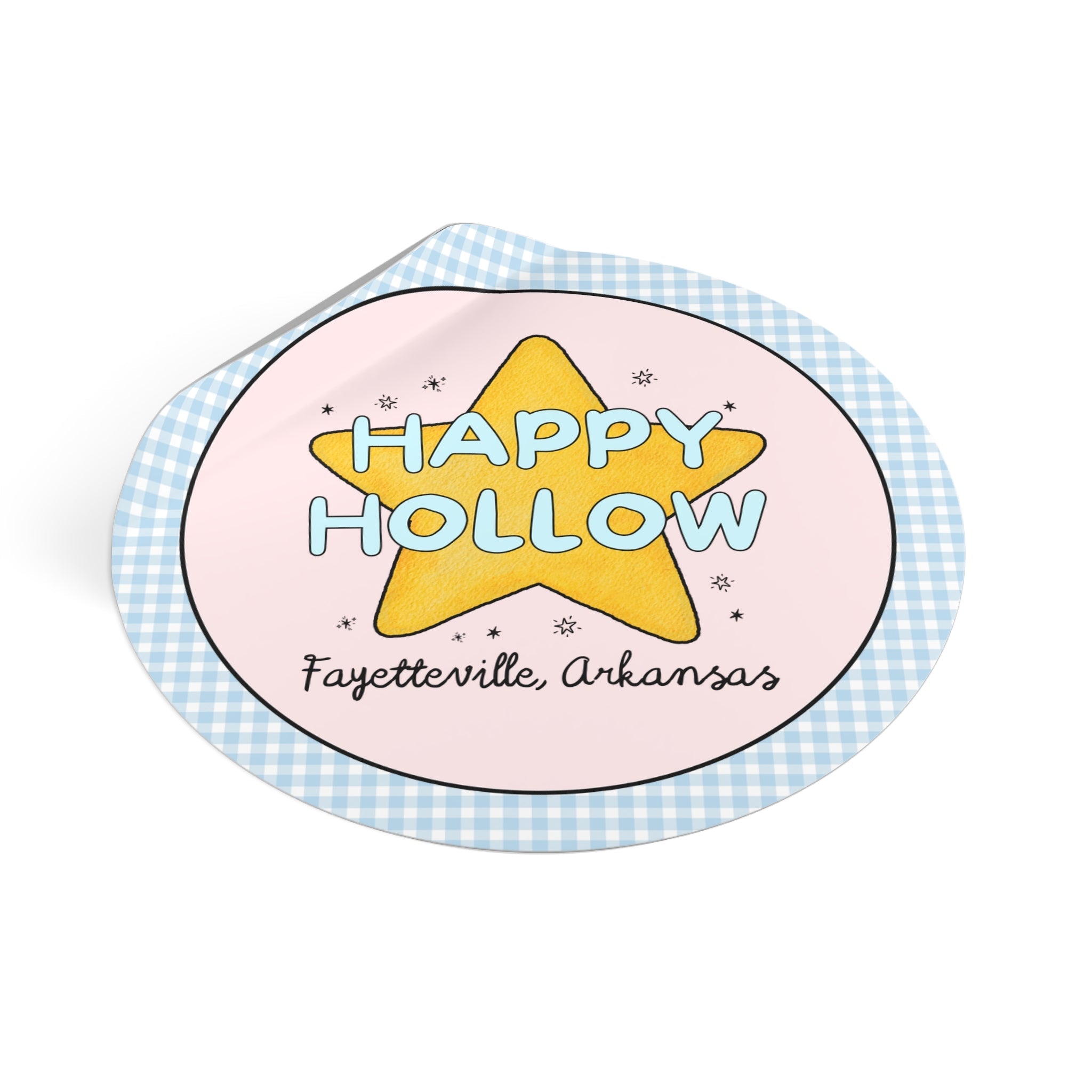 Happy Hollow Elementary Sticker: Retro Star Design | FPS + Opal and June Sticker, Fayetteville Public Schools - Opal and June