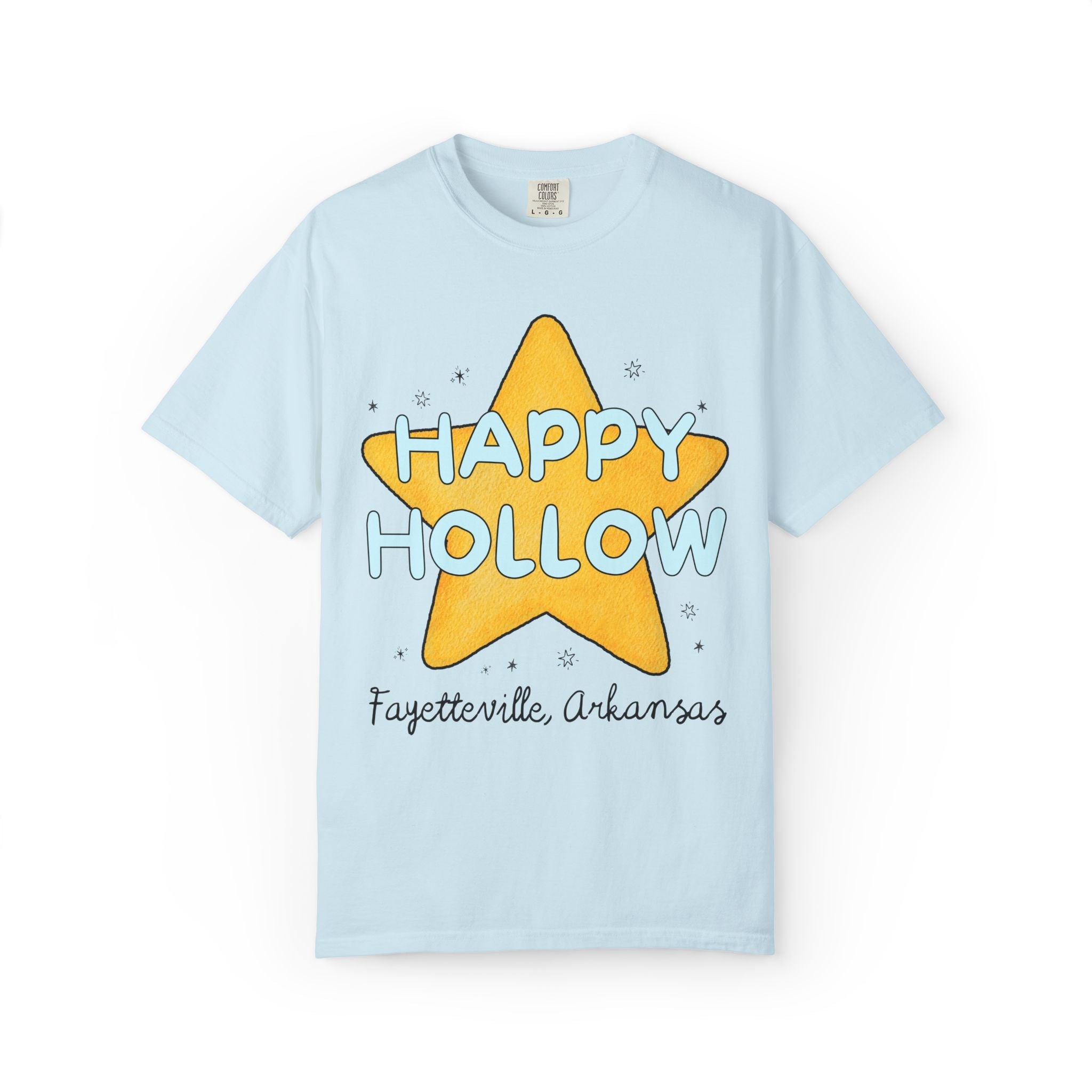 Happy Hollow Elementary Tee Shirt: Retro Star Design | FPS + Opal and June Tee Shirt, Fayetteville Public Schools - Opal and June