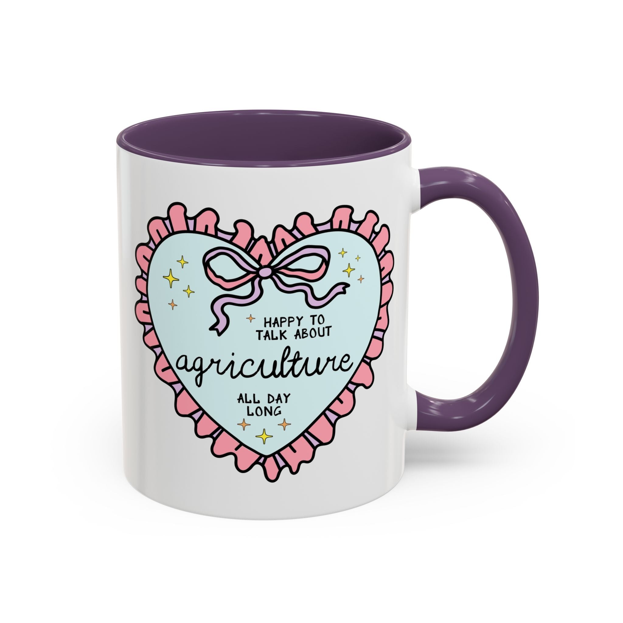 Happy to Talk About Agriculture All Day Long Coffee Mug - Opal and June