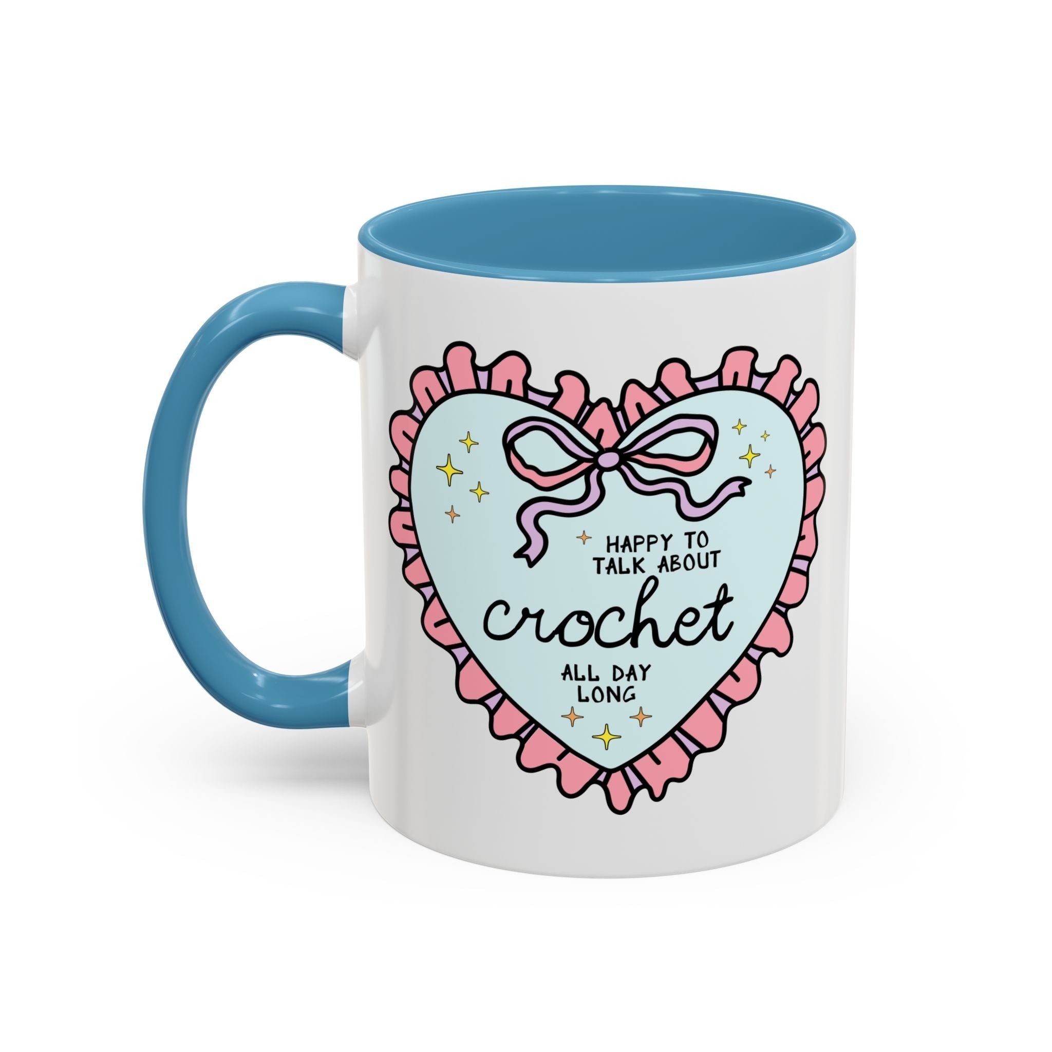 Happy to Talk About Crochet All Day Long Coffee Mug - Opal and June