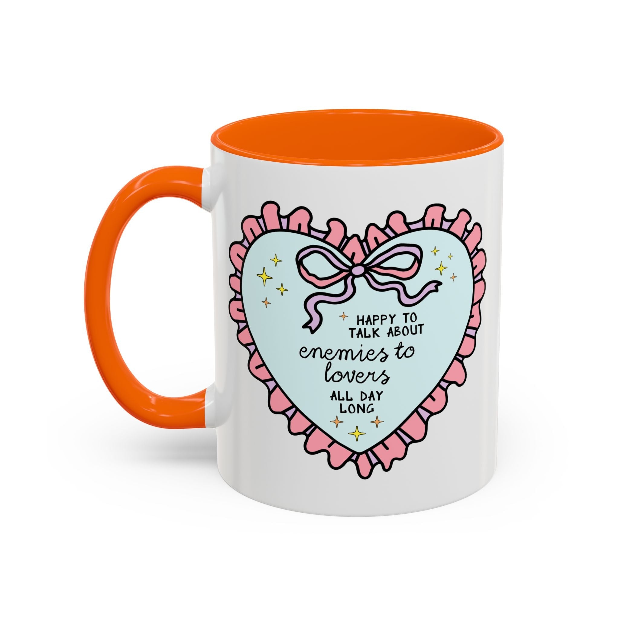 Happy to Talk About Enemies to Lovers All Day Long Coffee Mug - Opal and June