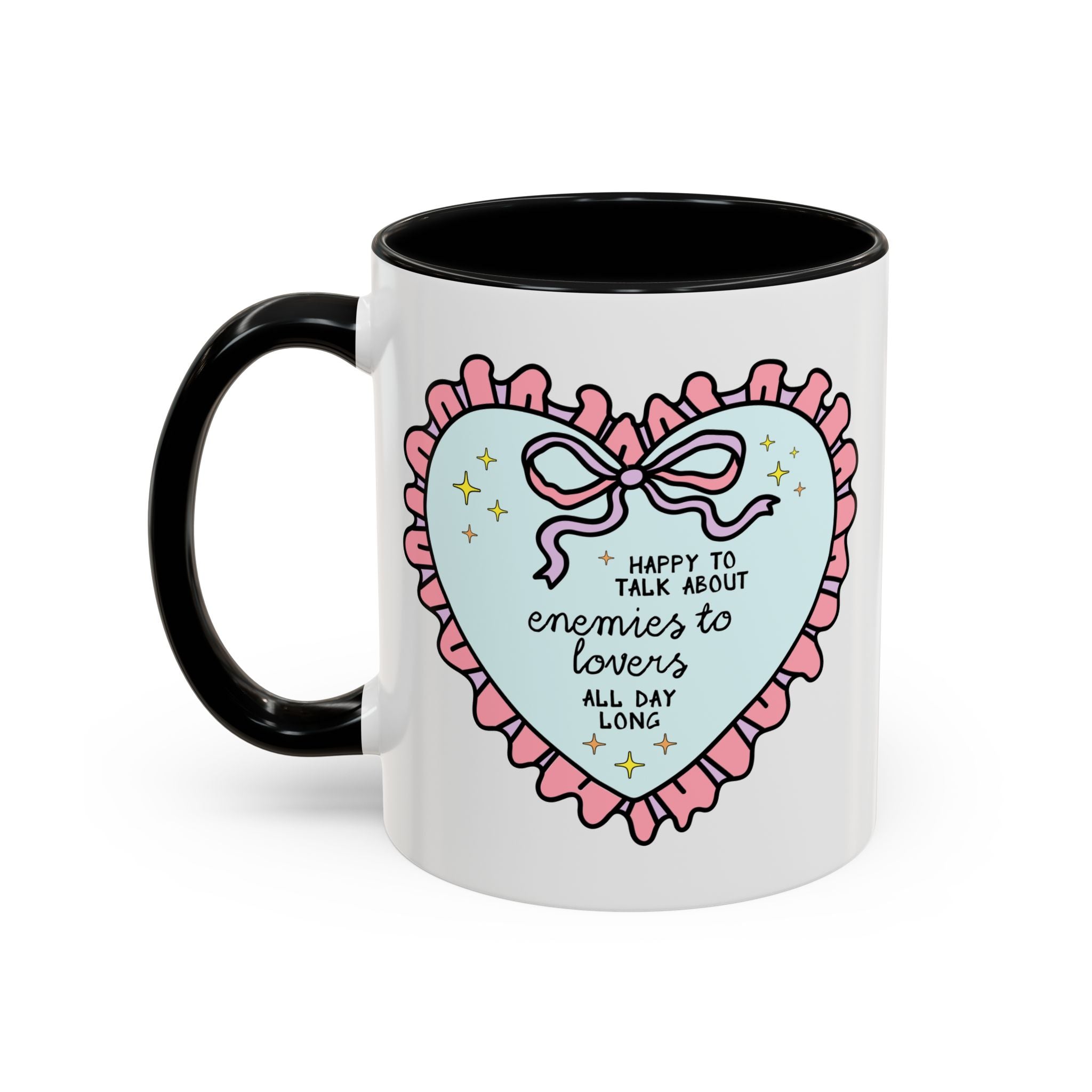 Happy to Talk About Enemies to Lovers All Day Long Coffee Mug - Opal and June