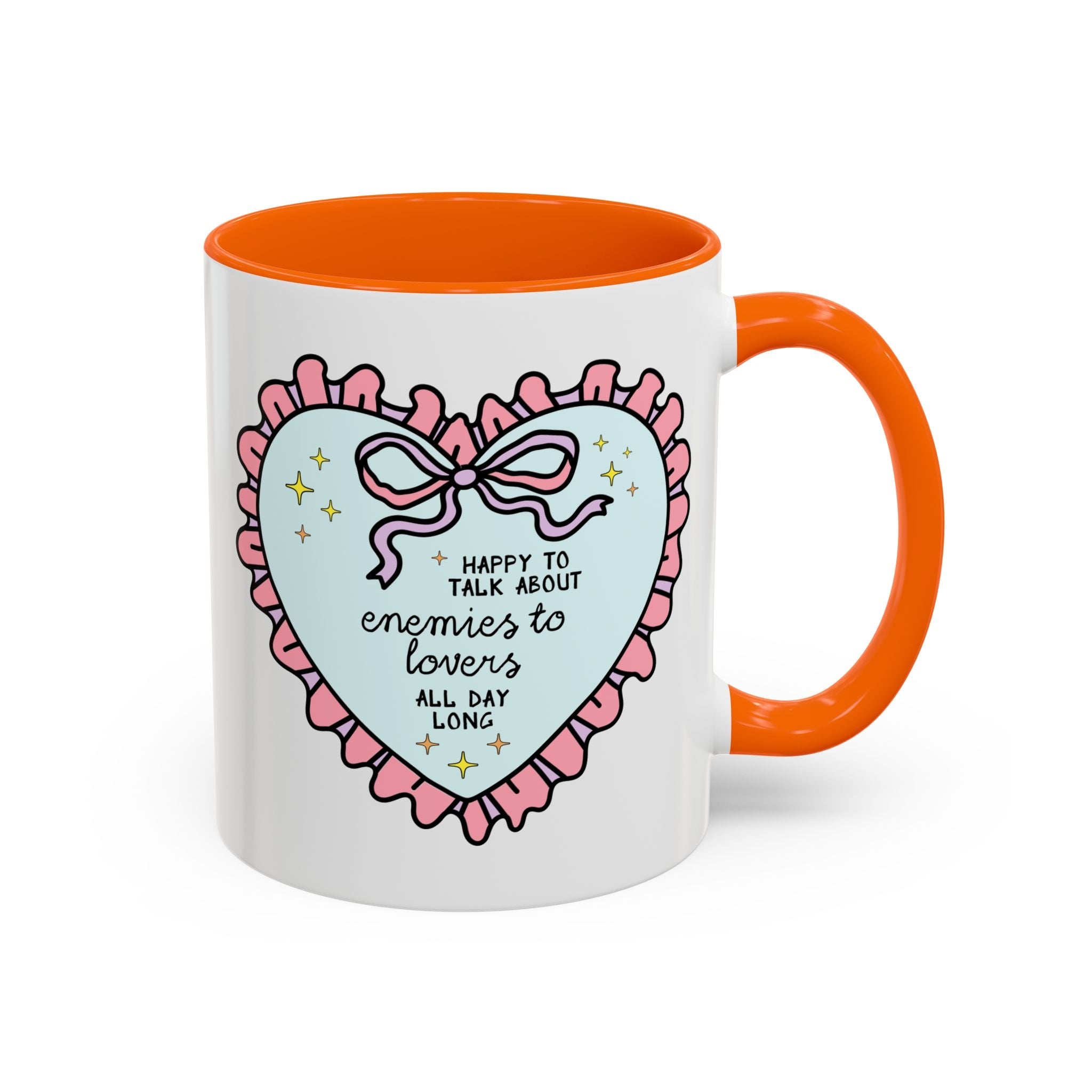 Happy to Talk About Enemies to Lovers All Day Long Coffee Mug - Opal and June
