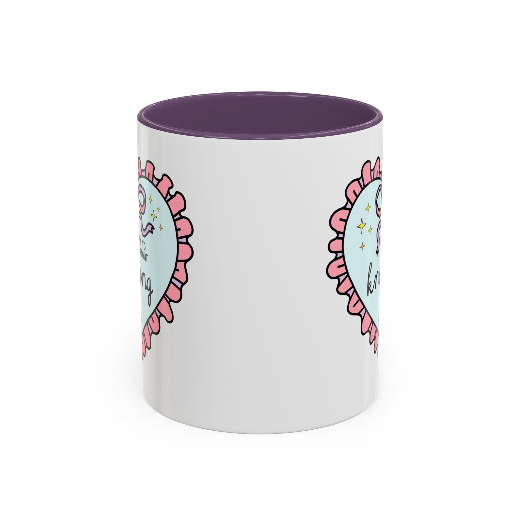 Happy to Talk About Knitting All Day Long Coffee Mug - Opal and June