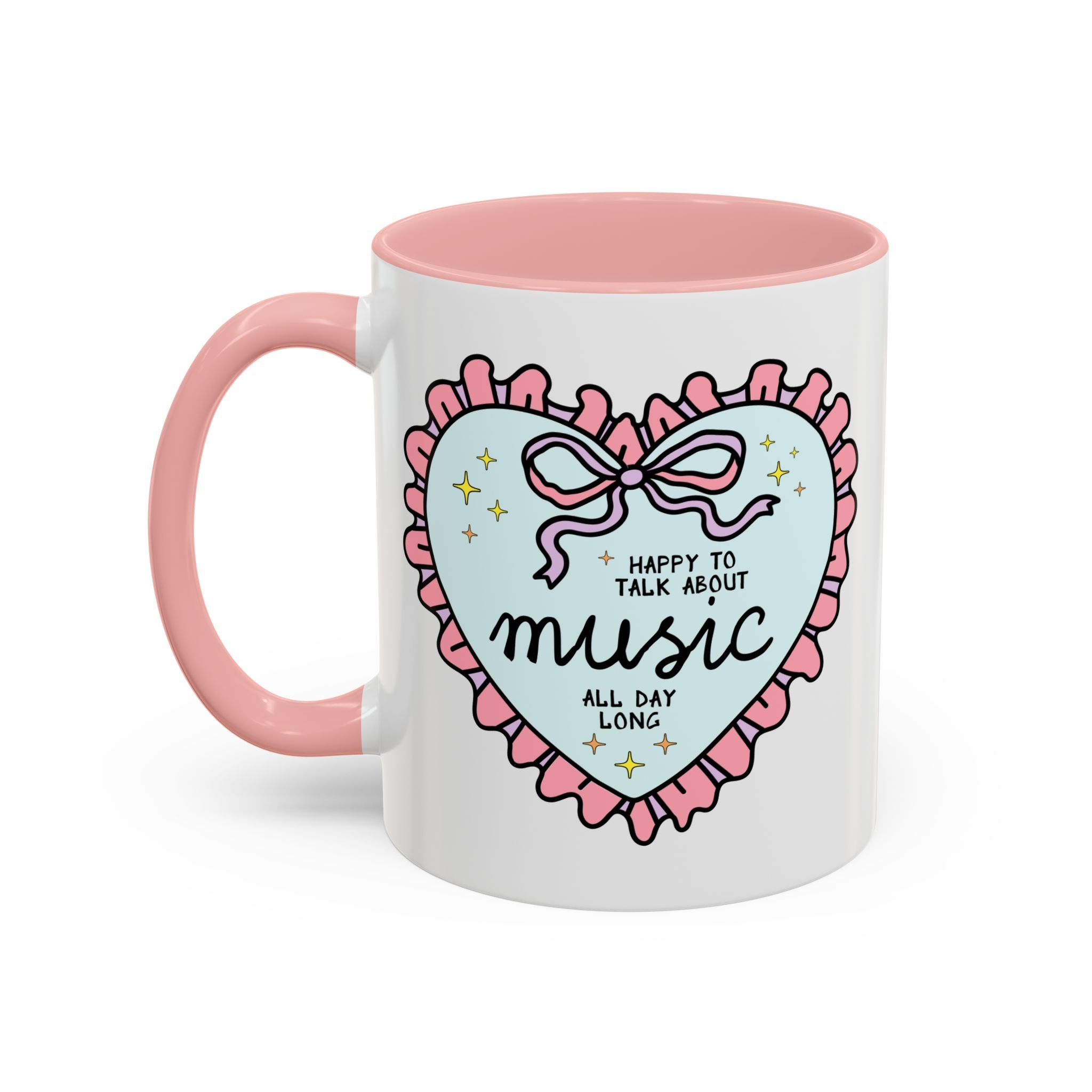 Happy to Talk About Music All Day Long Coffee Mug - Opal and June