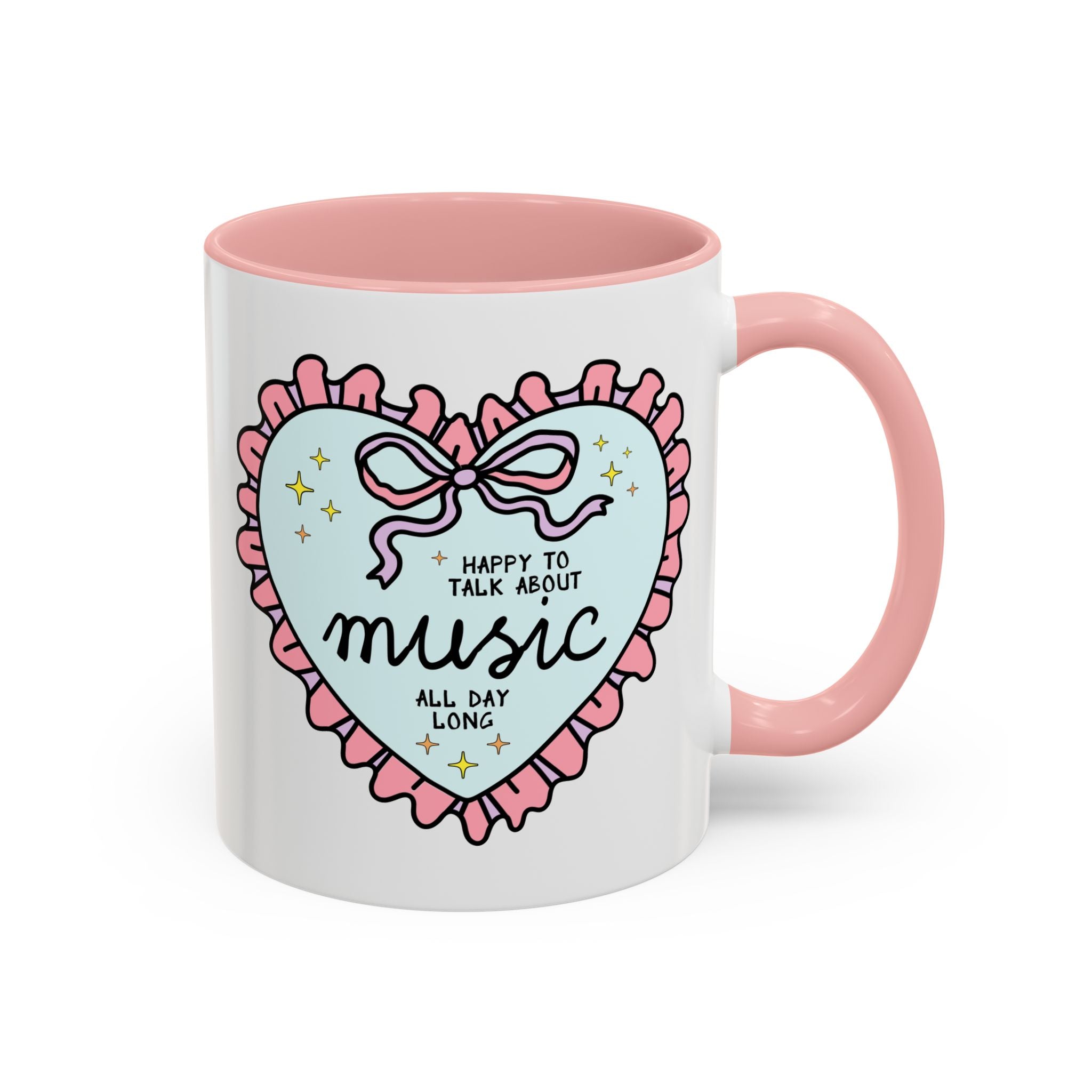 Happy to Talk About Music All Day Long Coffee Mug - Opal and June
