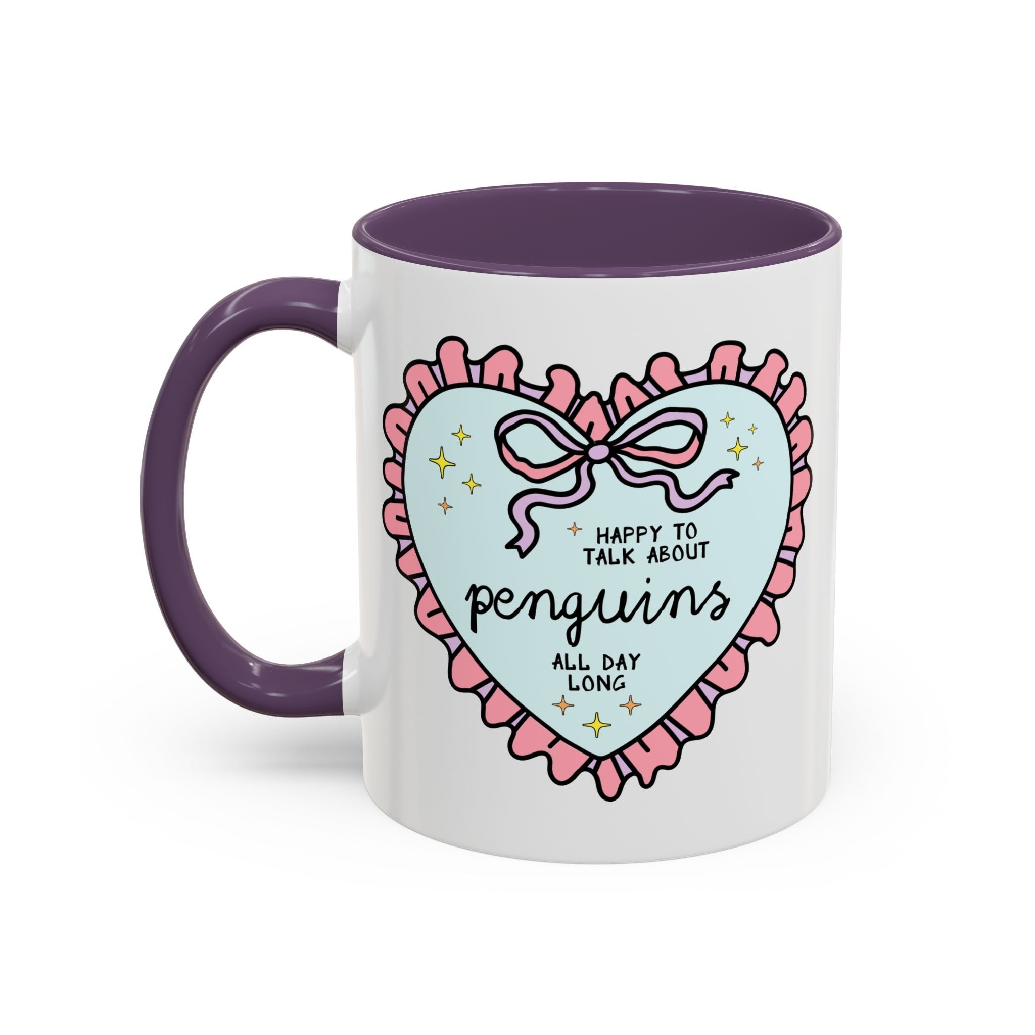 Happy to Talk About Penguins All Day Long Coffee Mug - Opal and June