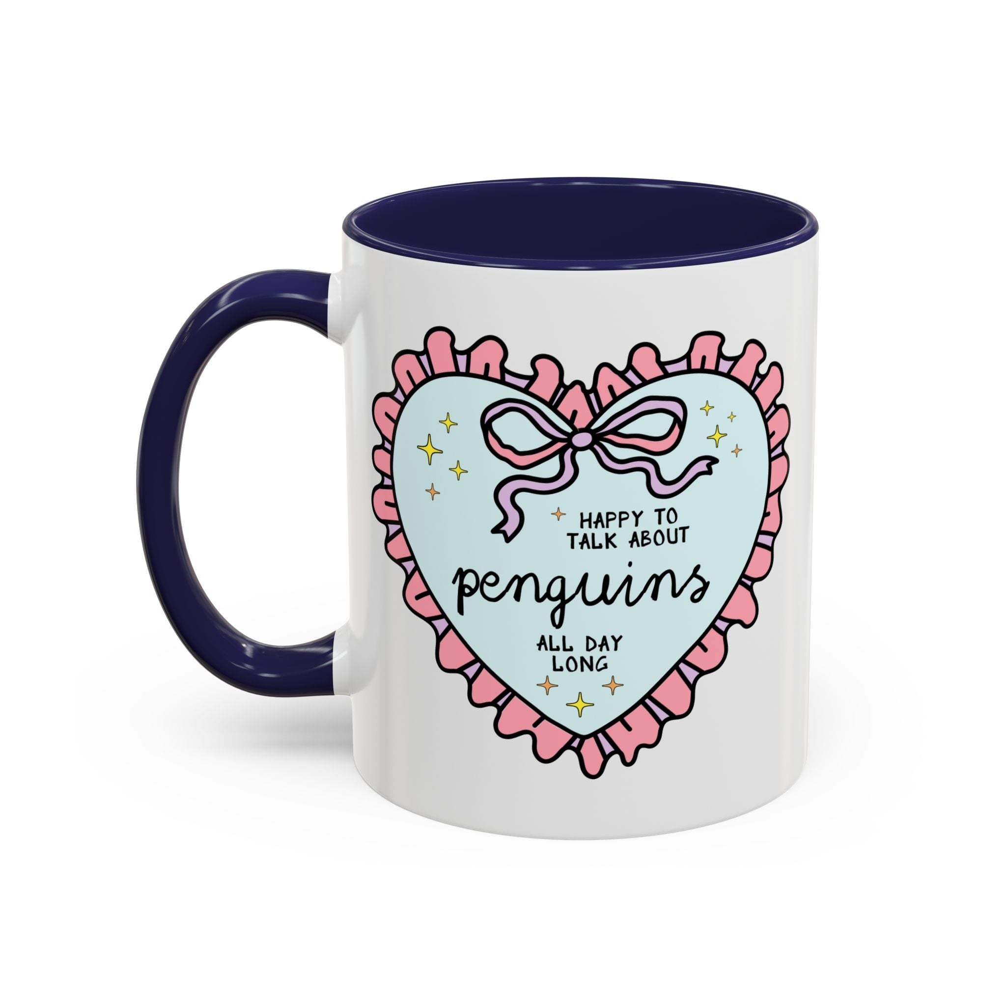 Happy to Talk About Penguins All Day Long Coffee Mug - Opal and June
