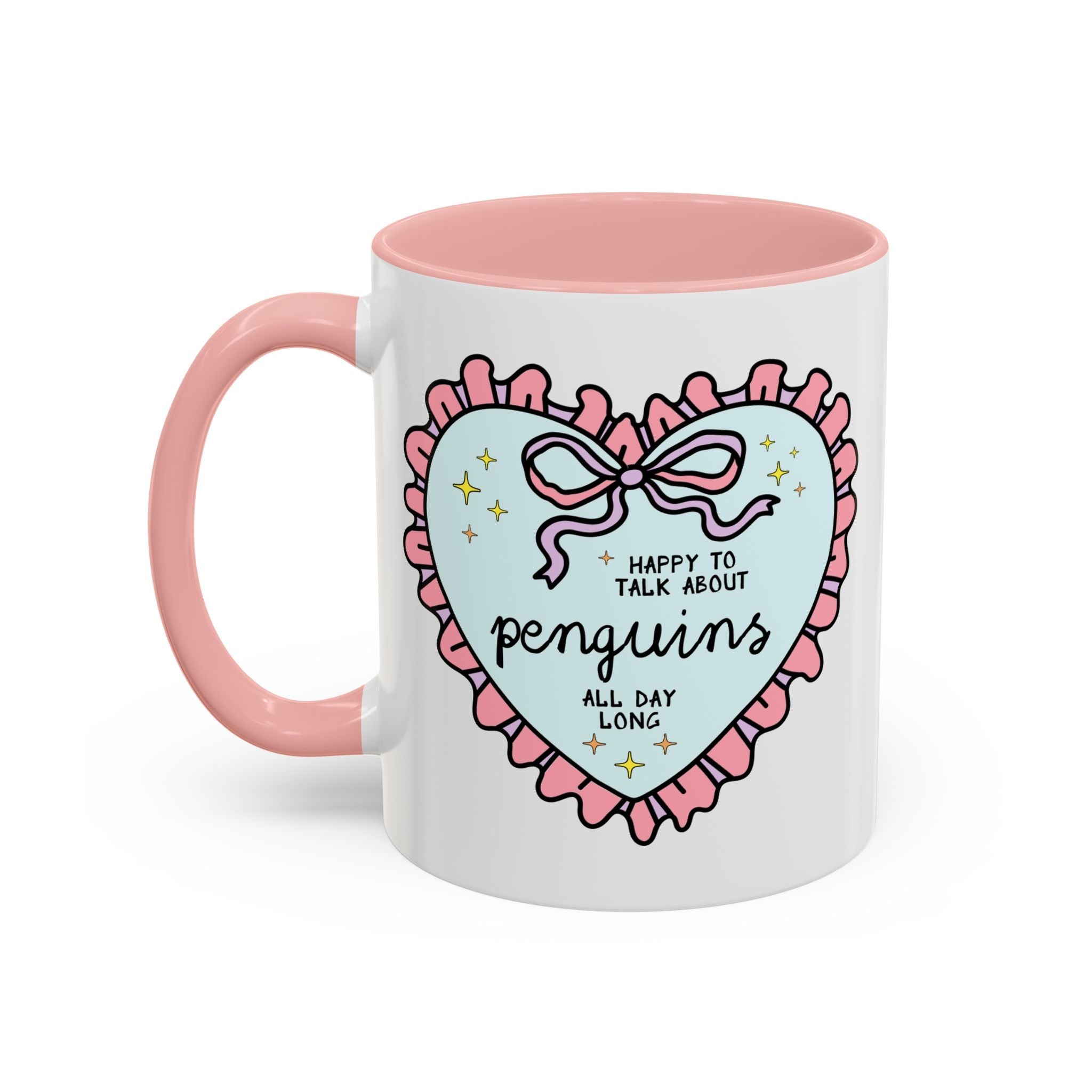 Happy to Talk About Penguins All Day Long Coffee Mug - Opal and June