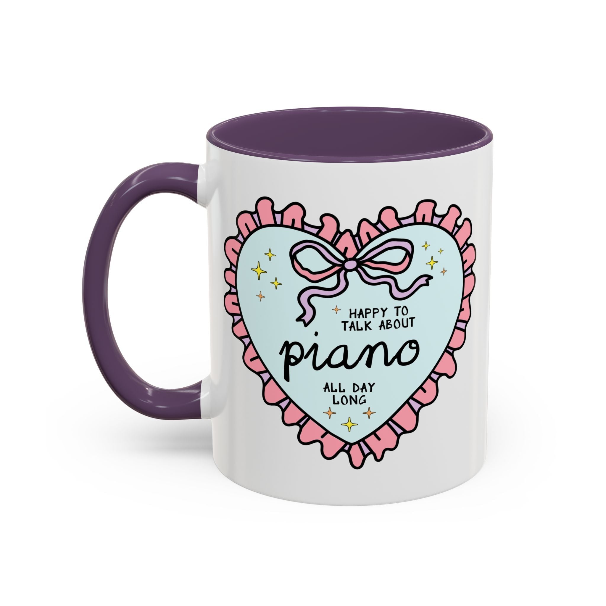 Happy to Talk About Piano All Day Long Coffee Mug - Opal and June