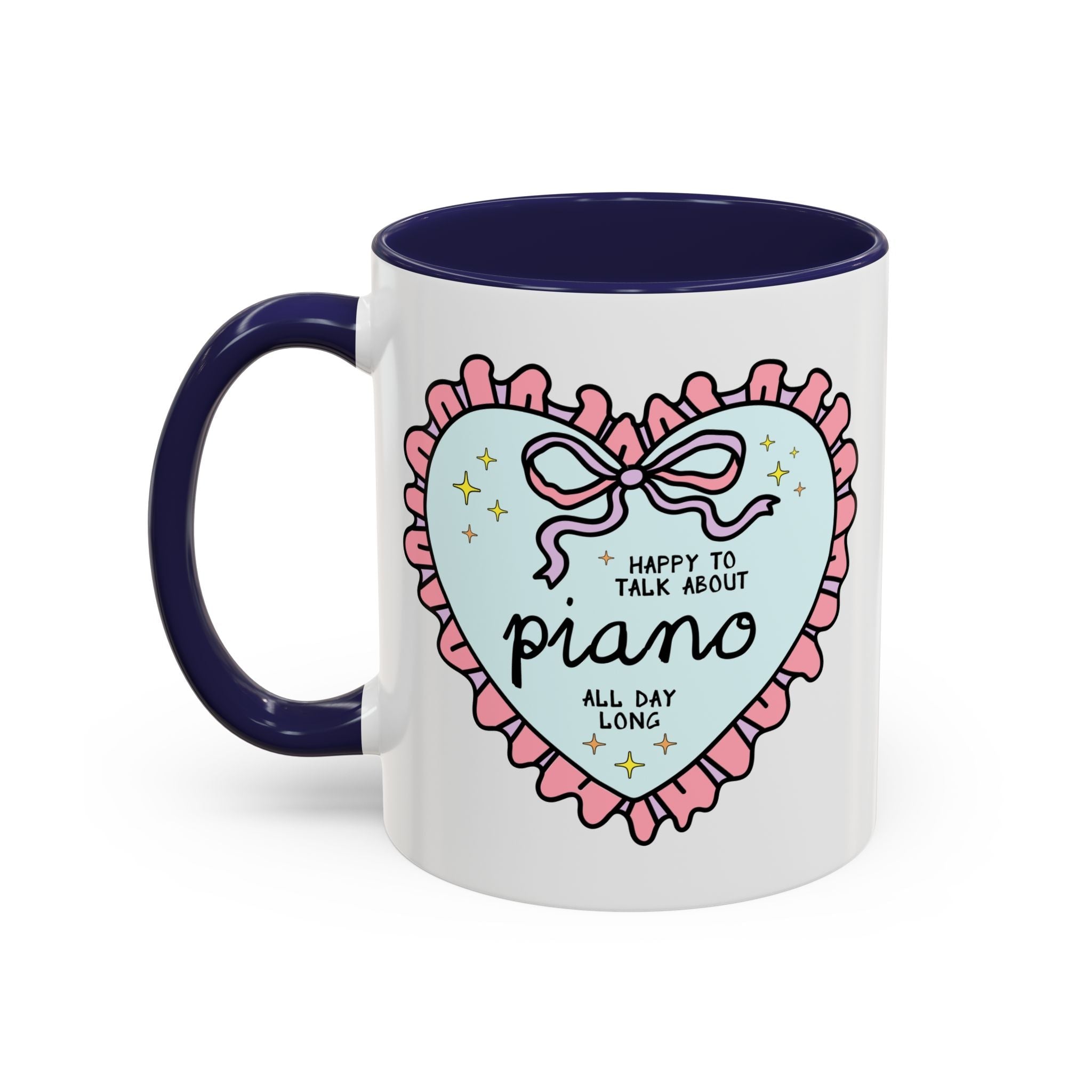 Happy to Talk About Piano All Day Long Coffee Mug - Opal and June