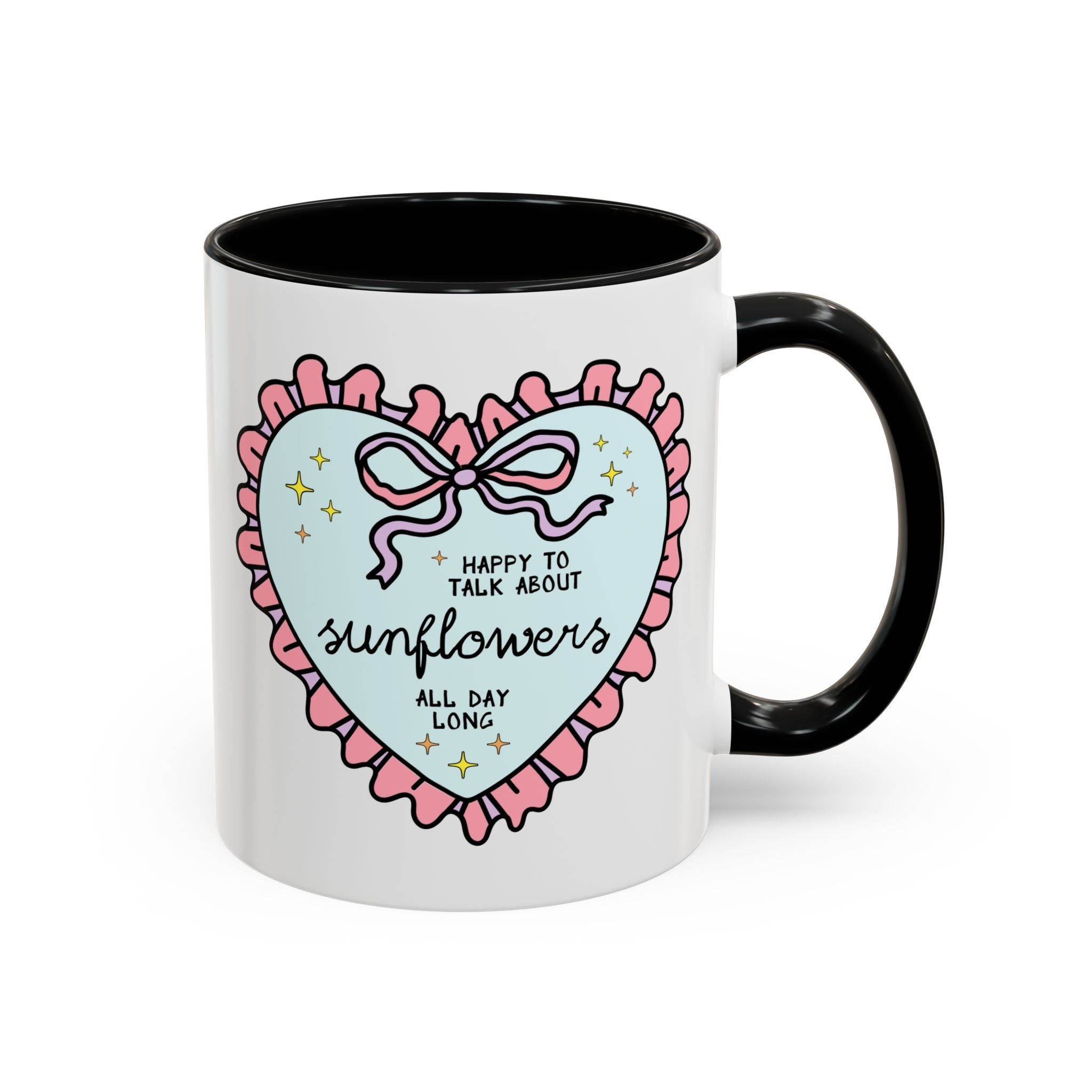 Happy to Talk About Sunflowers All Day Long Coffee Mug - Opal and June