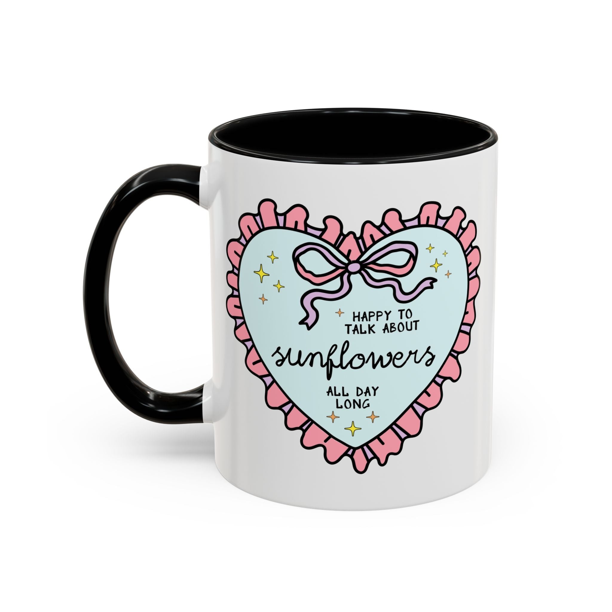 Happy to Talk About Sunflowers All Day Long Coffee Mug - Opal and June