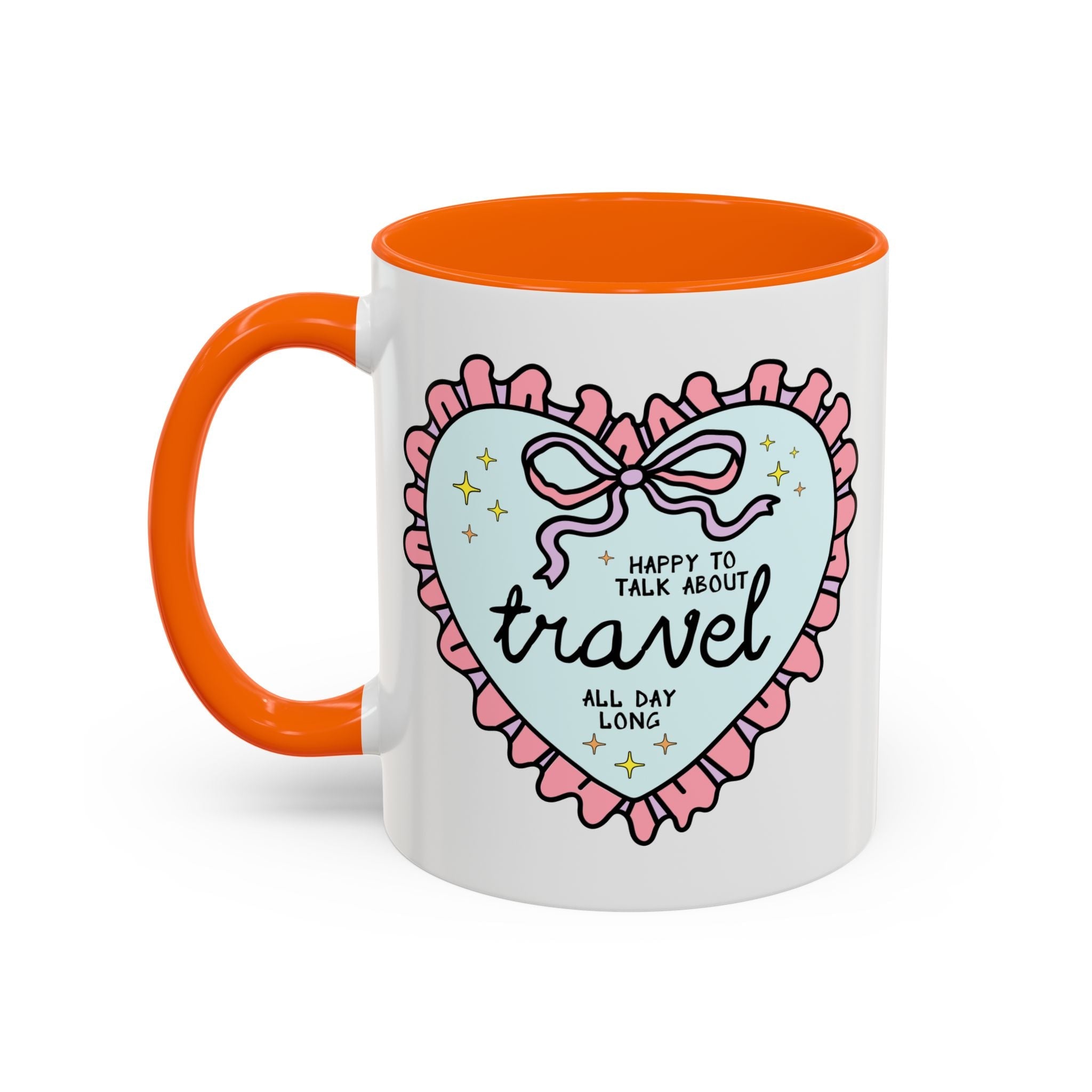 Happy to Talk About Travel All Day Long Coffee Mug - Opal and June