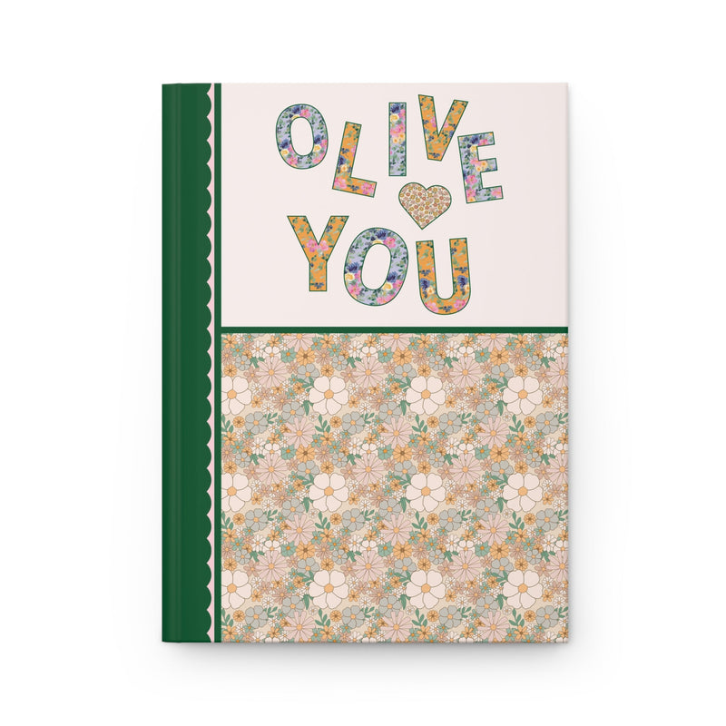 Hardcover Notebook Gift for Girlfriend, Friend Who Loves Writing, Floral Cottagecore Journal with Lined Pages, Cute Boho Present for Author - Opal and June