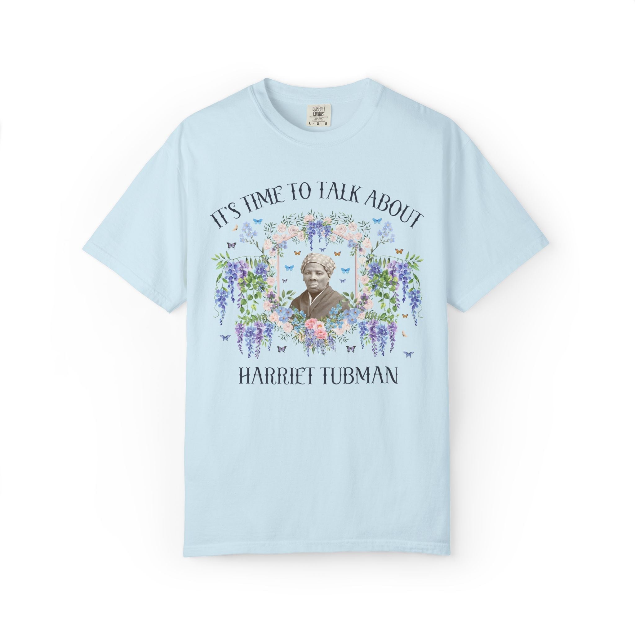 Harriet Tubman Women's History T-Shirt with Flowers: 19th Century American History, Black History Month Tee, 1800s US History Teacher Tee - Opal and June