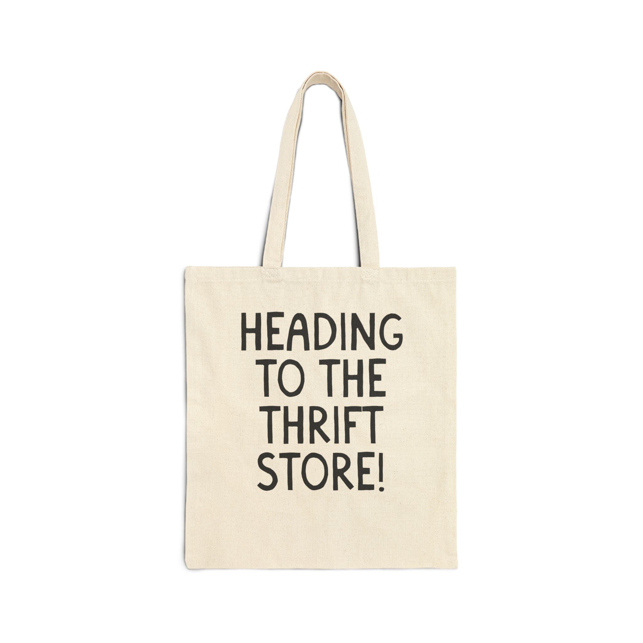 Heading to the Thrift Store Tote Bag for Mom or Sister Who Loves Thrifting at Flea Markets | Cute Thrift Store Lover Tote for Birthday - Opal and June