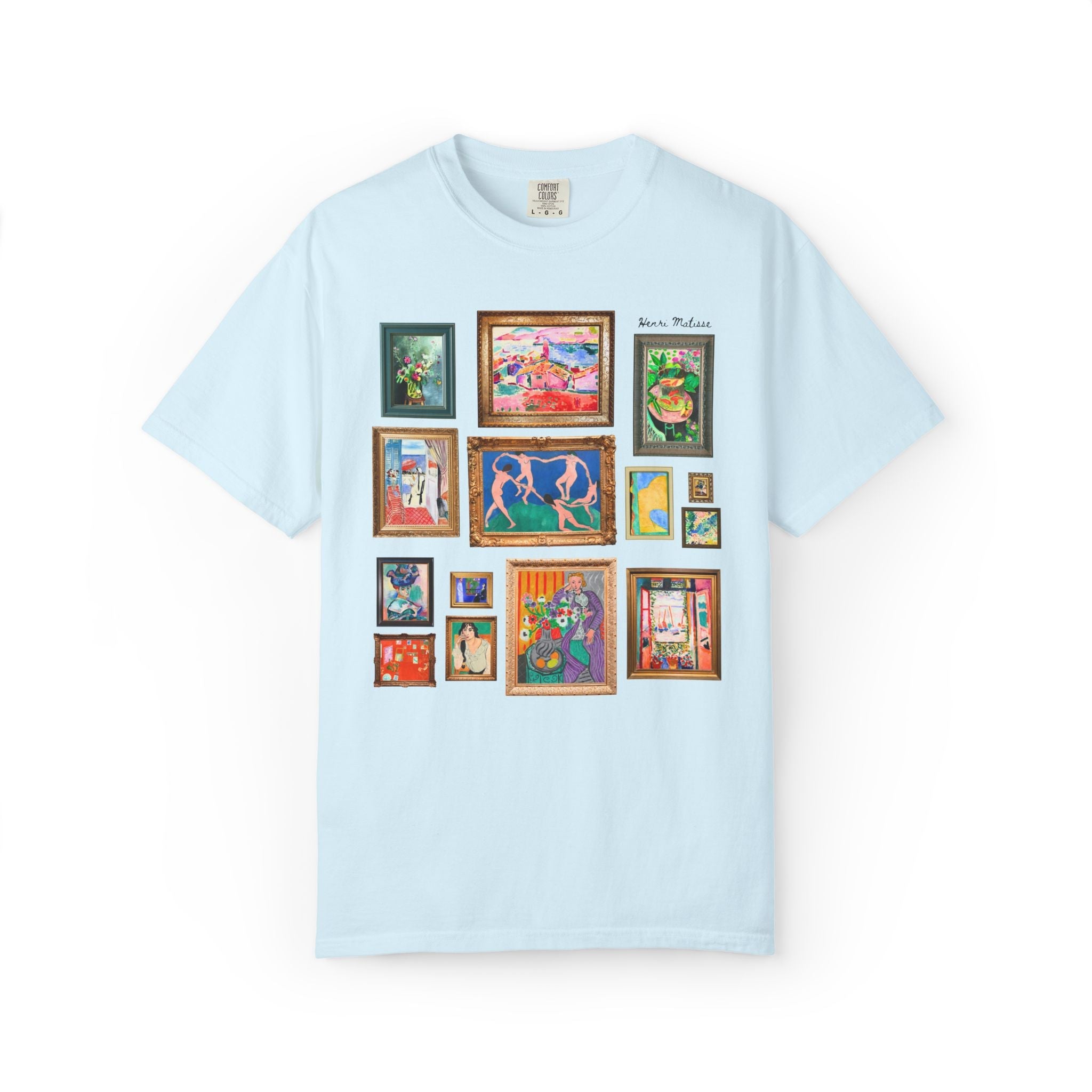 Henri Matisse Art History Buff Tee Shirt with Famous Paintings, Fauvism Modernism Post-Impressionist Art Movements, French Art History Tee - Opal and June