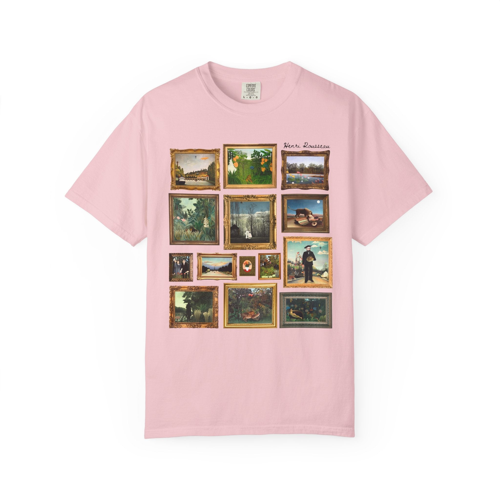 Henri Rousseau Art History Tee Shirt for Museum Lover, French Post - Impressionist Art Movement, Colorful Primitivism Art Historian Gift - Opal and June