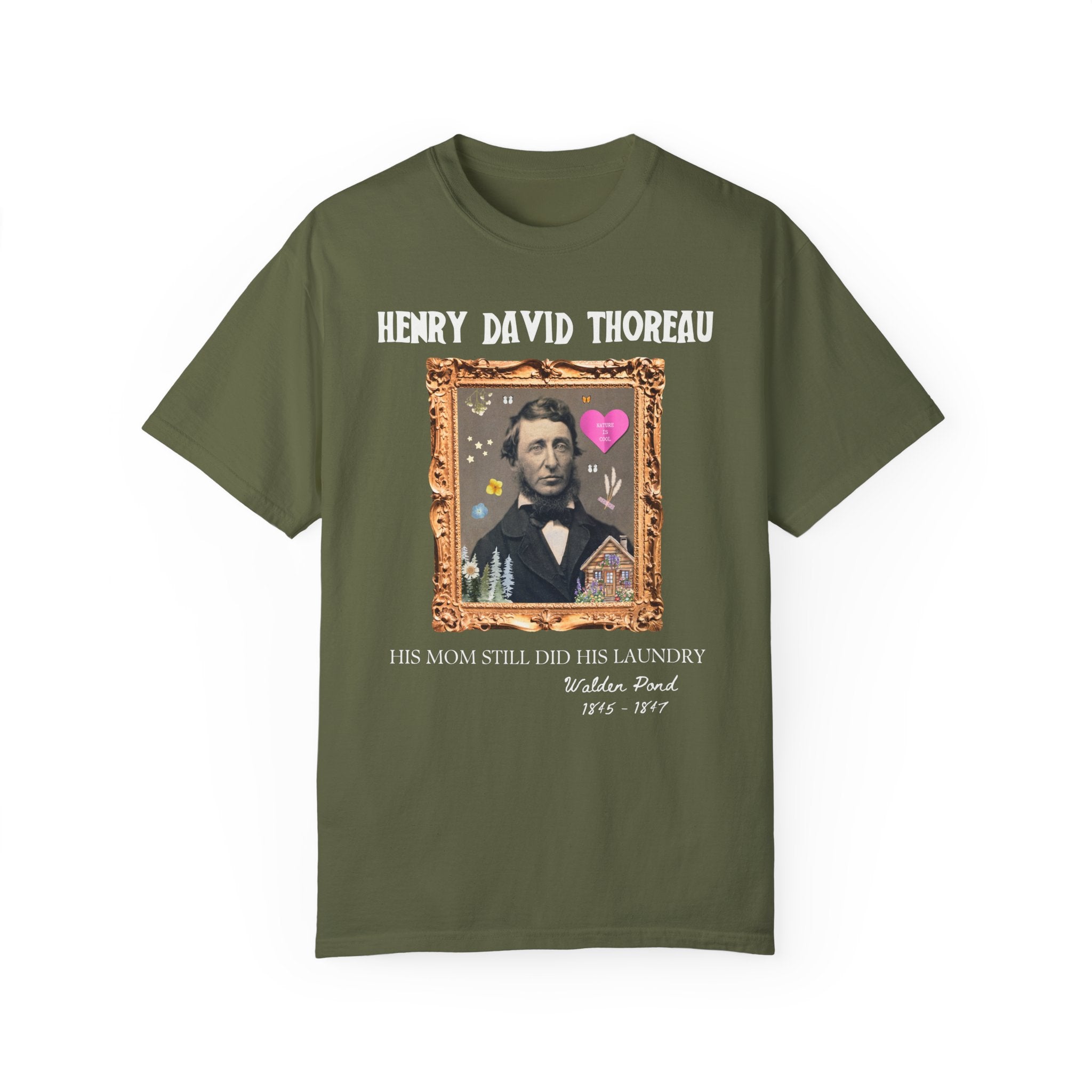 Henry David Thoreau: American History Major Gift, Tee Shirt for Bookworm Who Loves 19th Century Philosophy, Walden Pond Literature Teacher - Opal and June