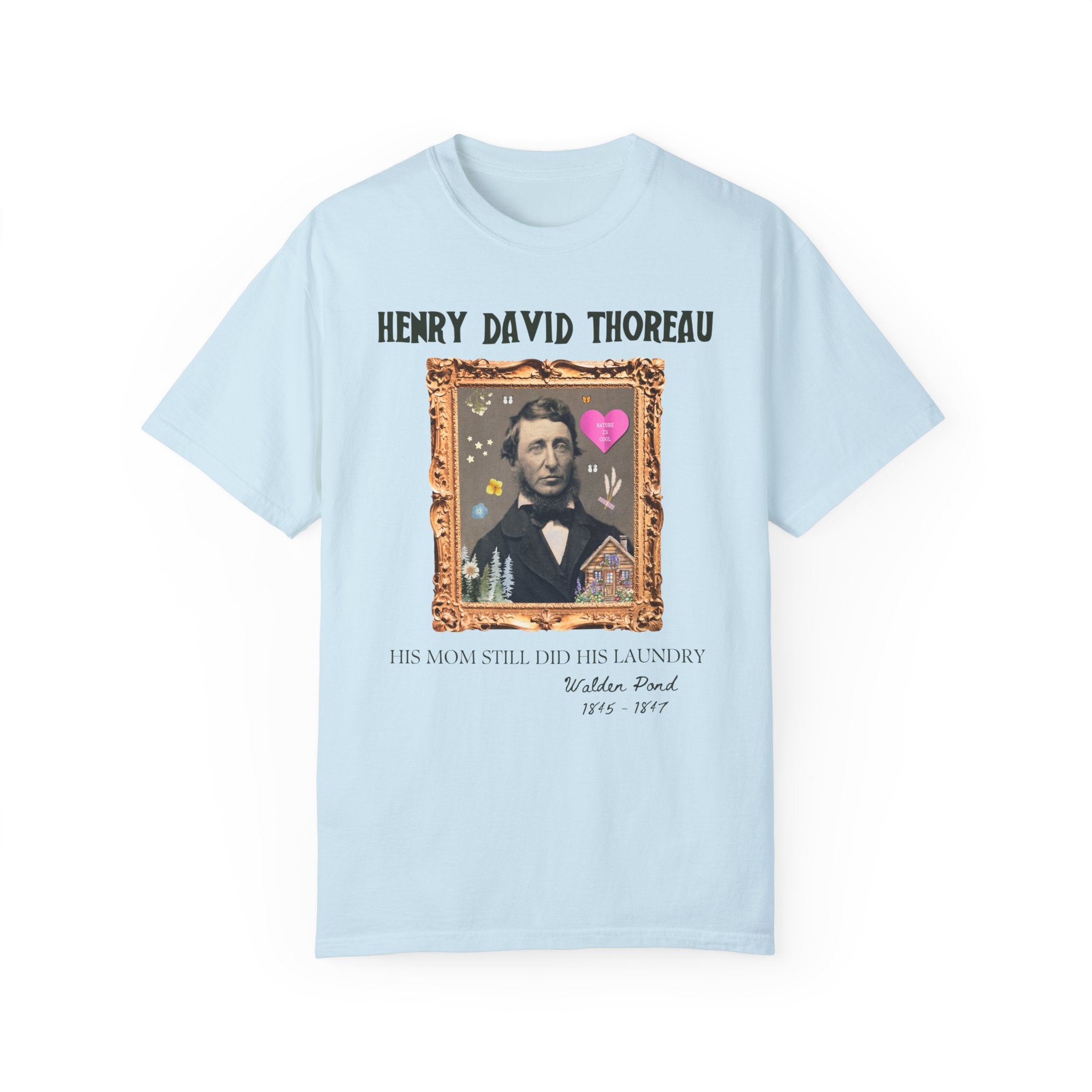 Henry David Thoreau: American History Major Gift, Tee Shirt for Bookworm Who Loves 19th Century Philosophy, Walden Pond Literature Teacher - Opal and June