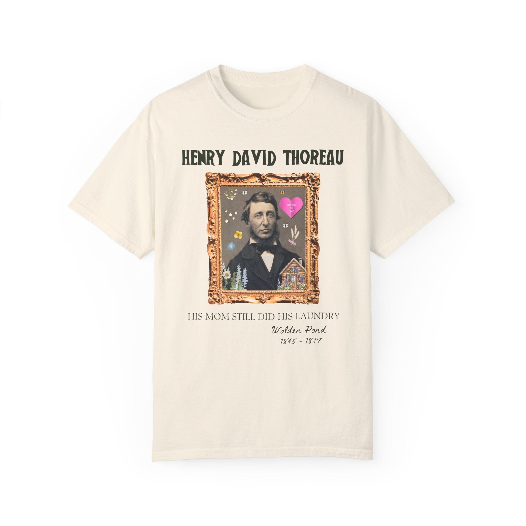 Henry David Thoreau: American History Major Gift, Tee Shirt for Bookworm Who Loves 19th Century Philosophy, Walden Pond Literature Teacher - Opal and June