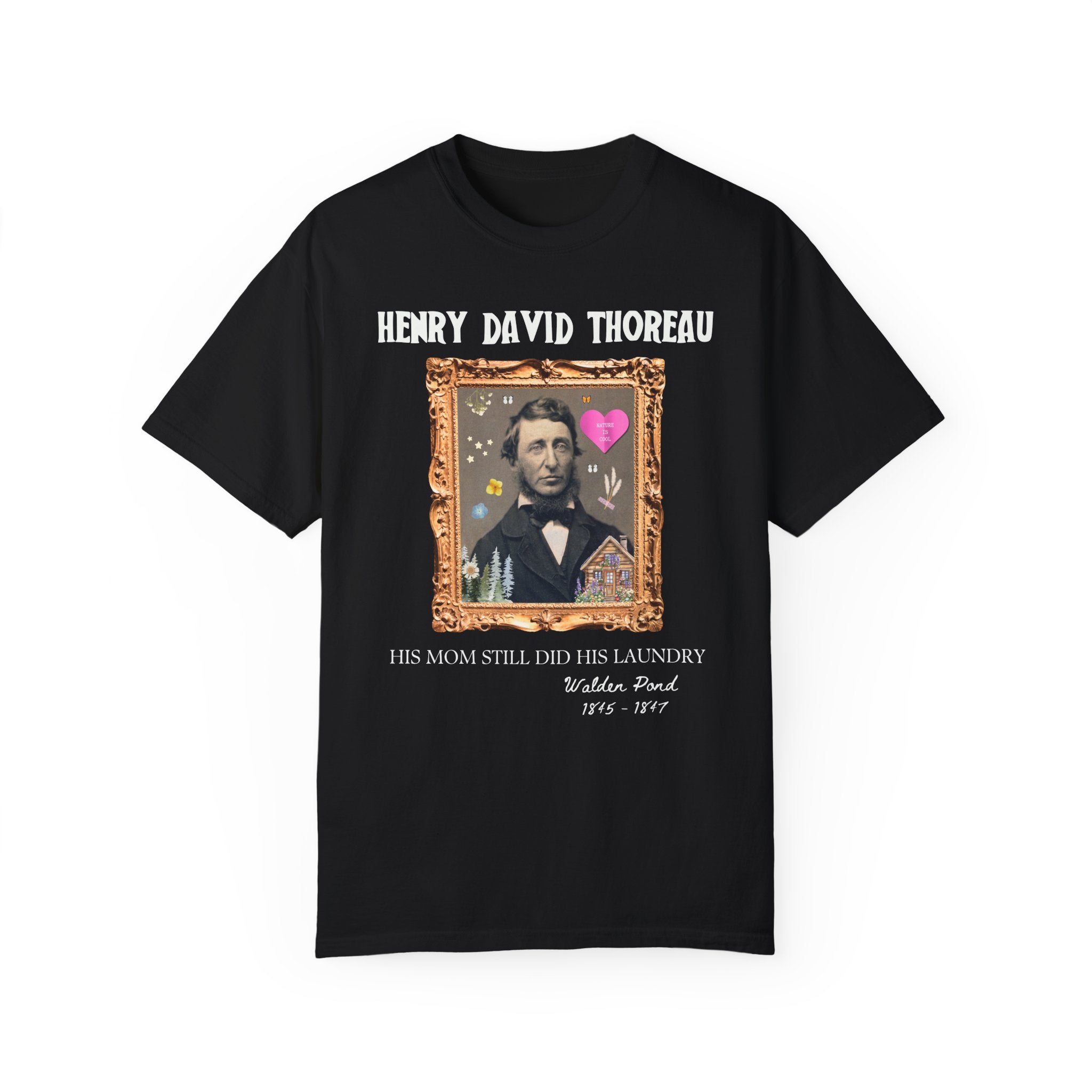 Henry David Thoreau: American History Major Gift, Tee Shirt for Bookworm Who Loves 19th Century Philosophy, Walden Pond Literature Teacher - Opal and June