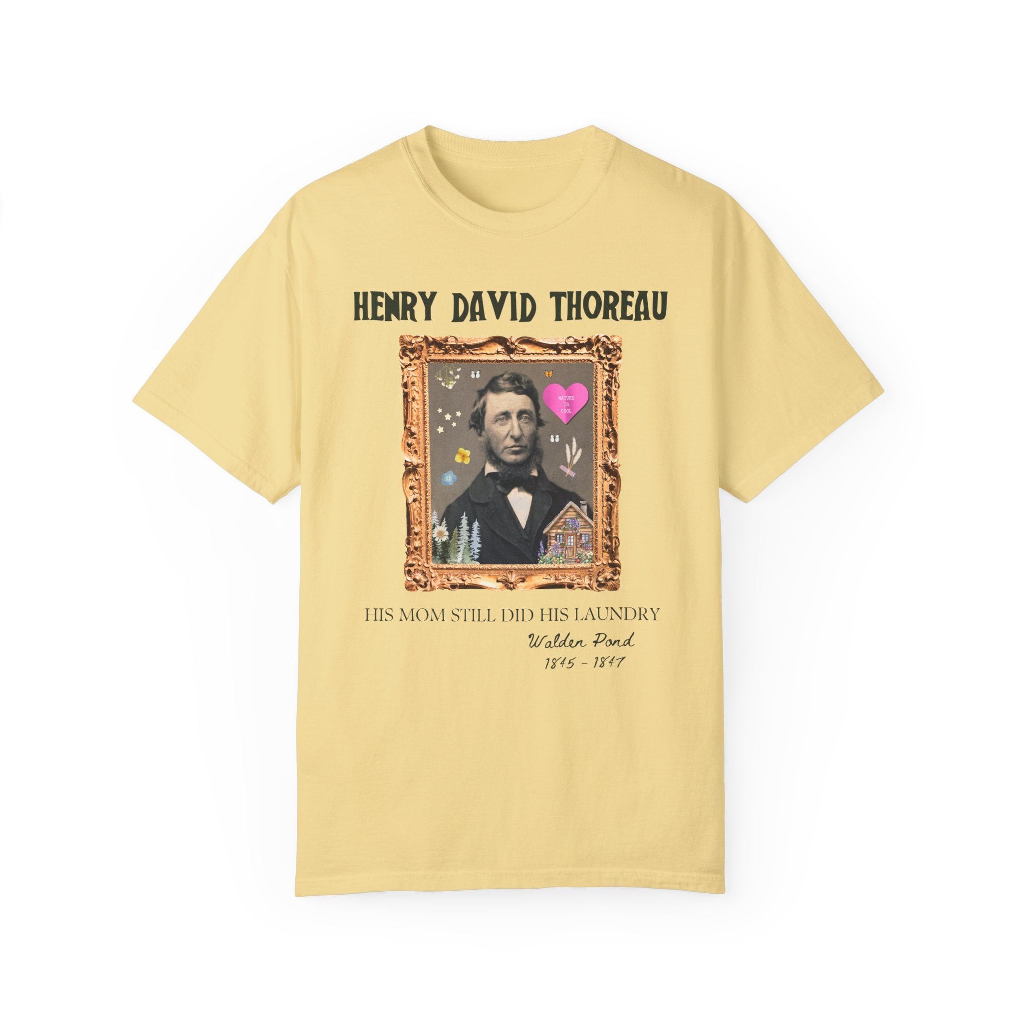 Henry David Thoreau: American History Major Gift, Tee Shirt for Bookworm Who Loves 19th Century Philosophy, Walden Pond Literature Teacher - Opal and June