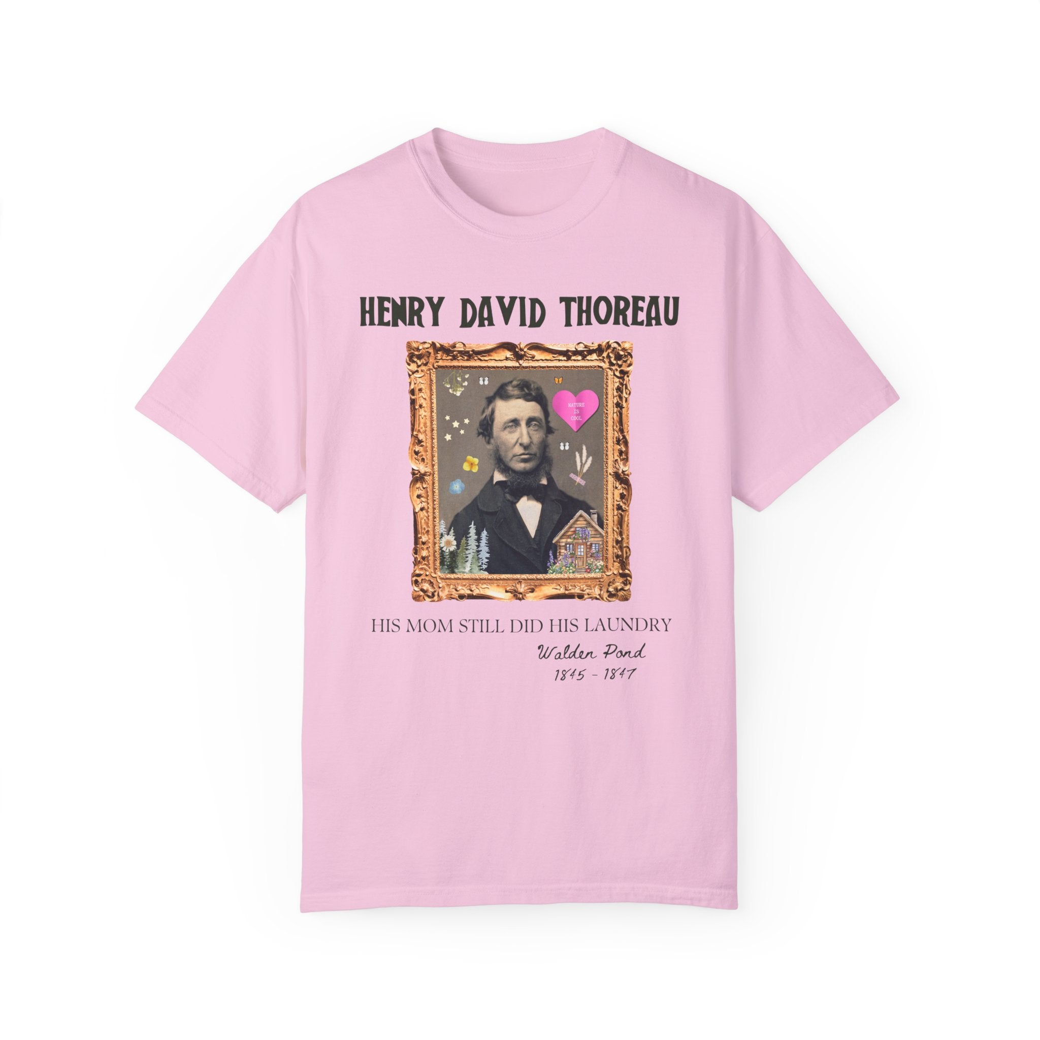 Henry David Thoreau: American History Major Gift, Tee Shirt for Bookworm Who Loves 19th Century Philosophy, Walden Pond Literature Teacher - Opal and June
