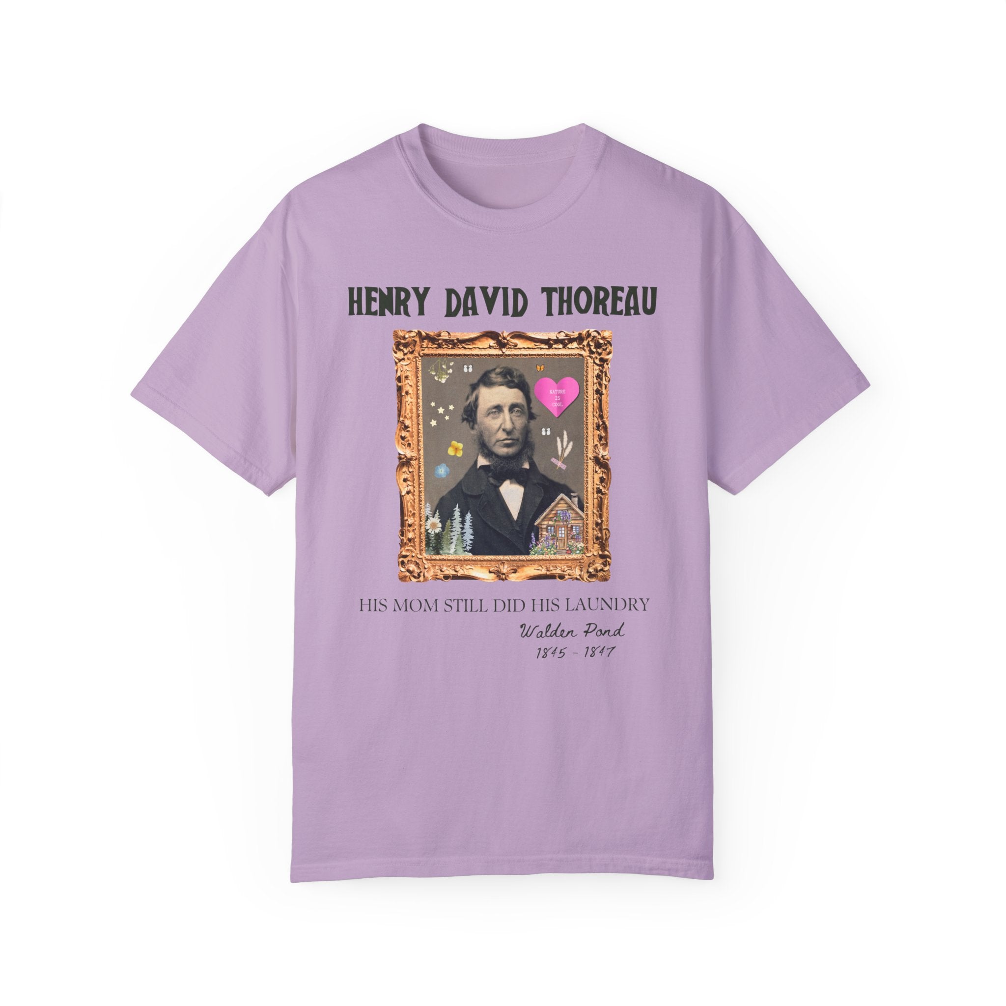 Henry David Thoreau: American History Major Gift, Tee Shirt for Bookworm Who Loves 19th Century Philosophy, Walden Pond Literature Teacher - Opal and June