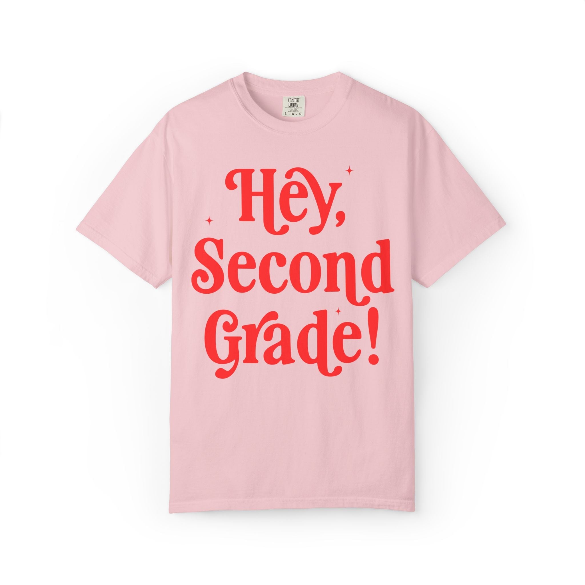 Hey Second Grade Back to School Matching Teacher T-Shirt, Cute Second Grade Teacher Team or Second Grade Team Tee, Paraprofessional Gift - Opal and June
