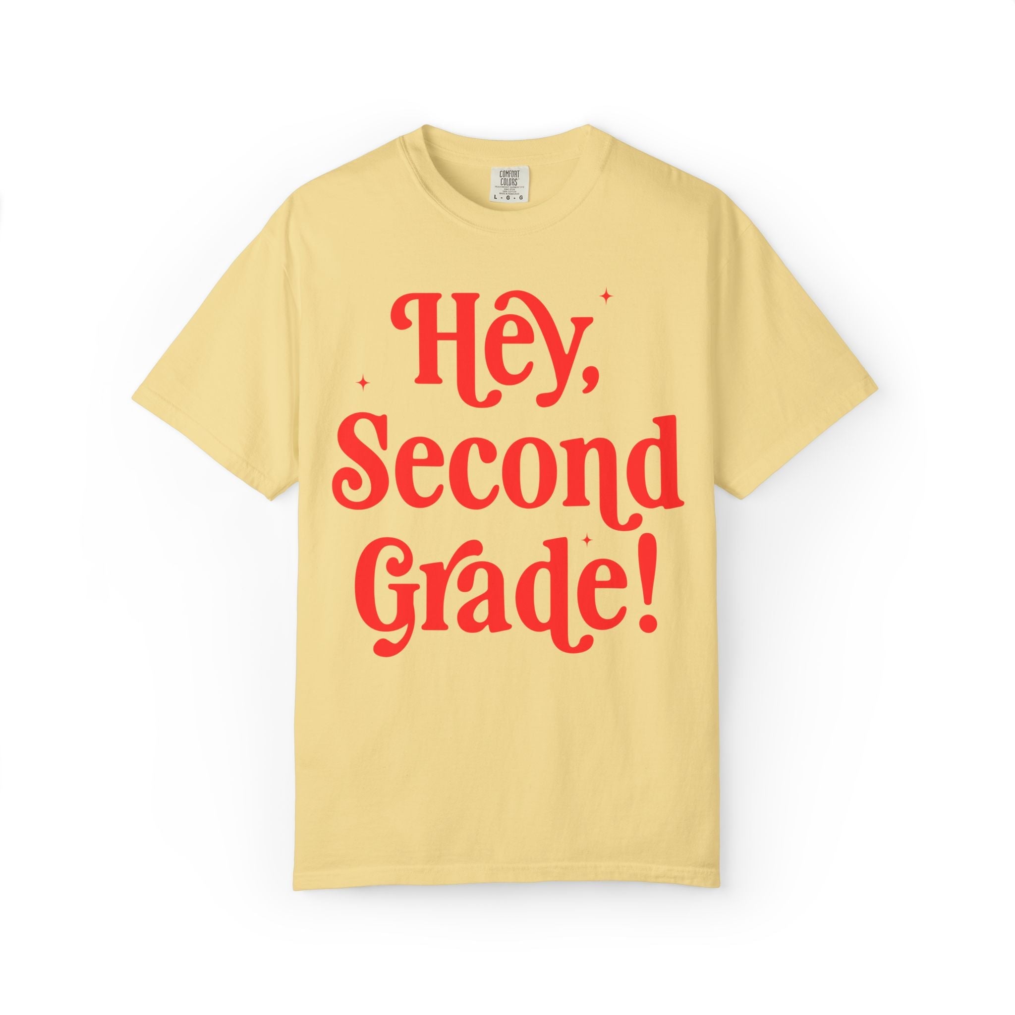 Hey Second Grade Back to School Matching Teacher T-Shirt, Cute Second Grade Teacher Team or Second Grade Team Tee, Paraprofessional Gift - Opal and June